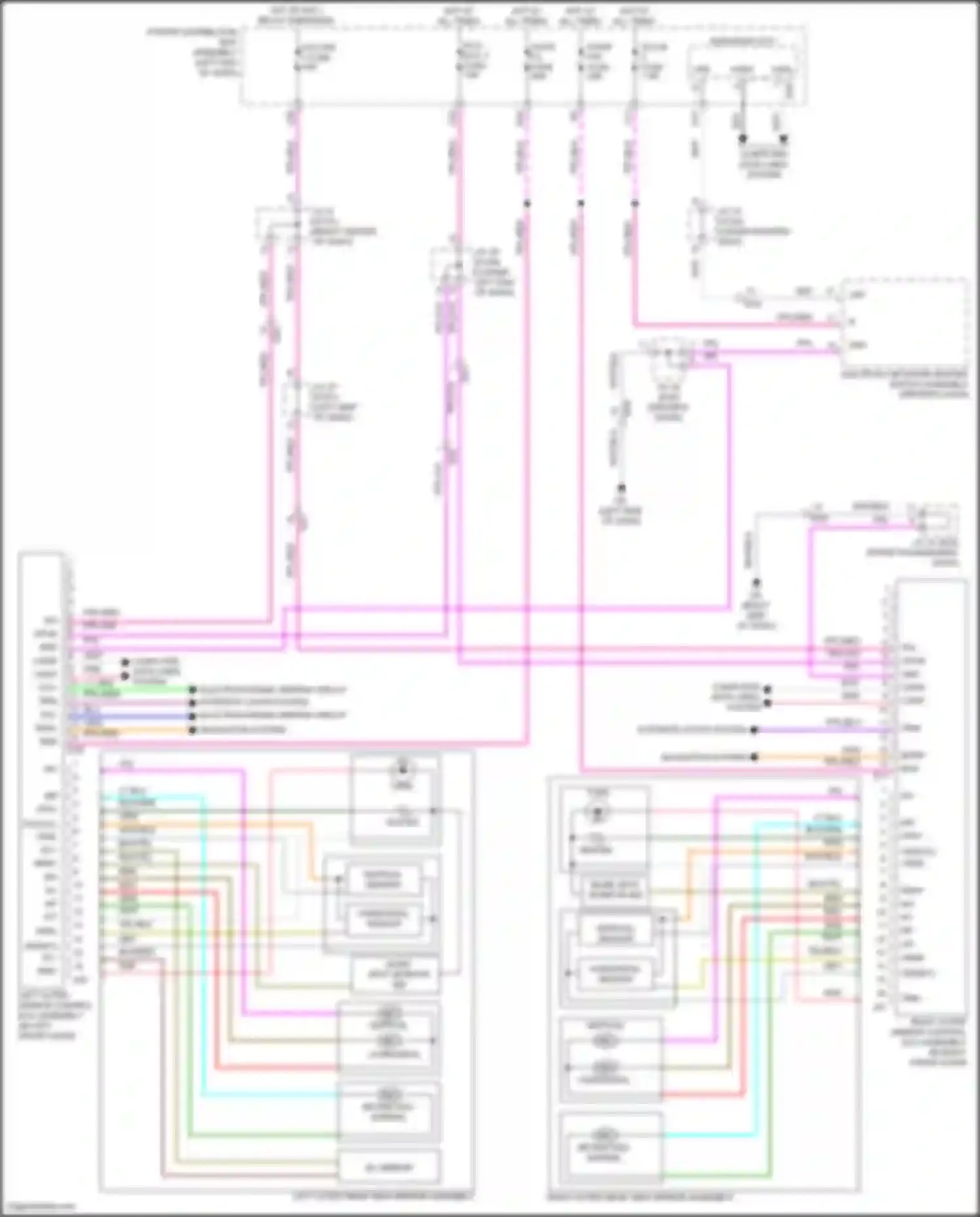 Wiring diagram door f/l fuse for Lexus NX Z10 (2014-2017) (3 of 4)