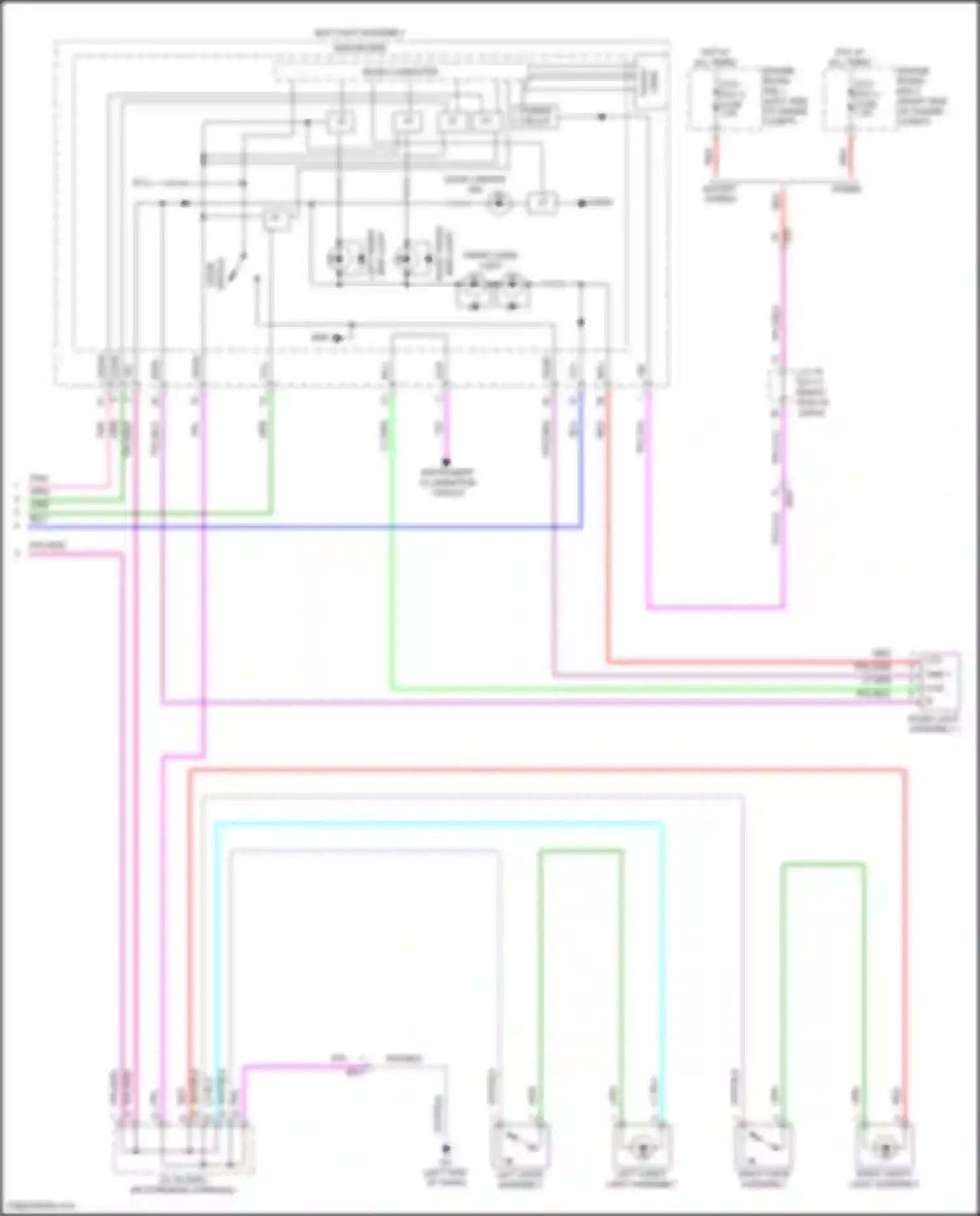 Wiring diagram except hybrid for Lexus NX Z10 (2014-2017)