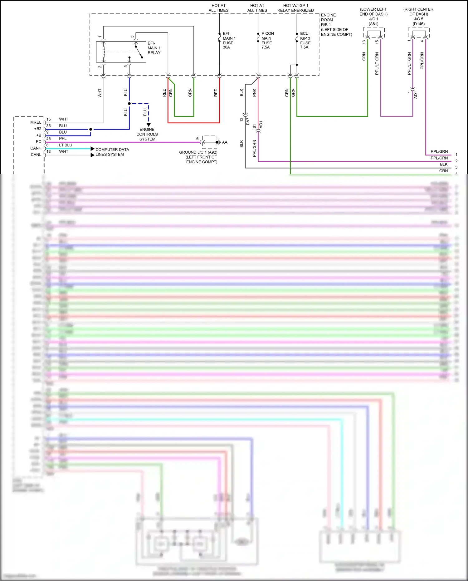 Lexus NX Z10 (2014-2017) (ecm) wiring diagram  (11 of 29)