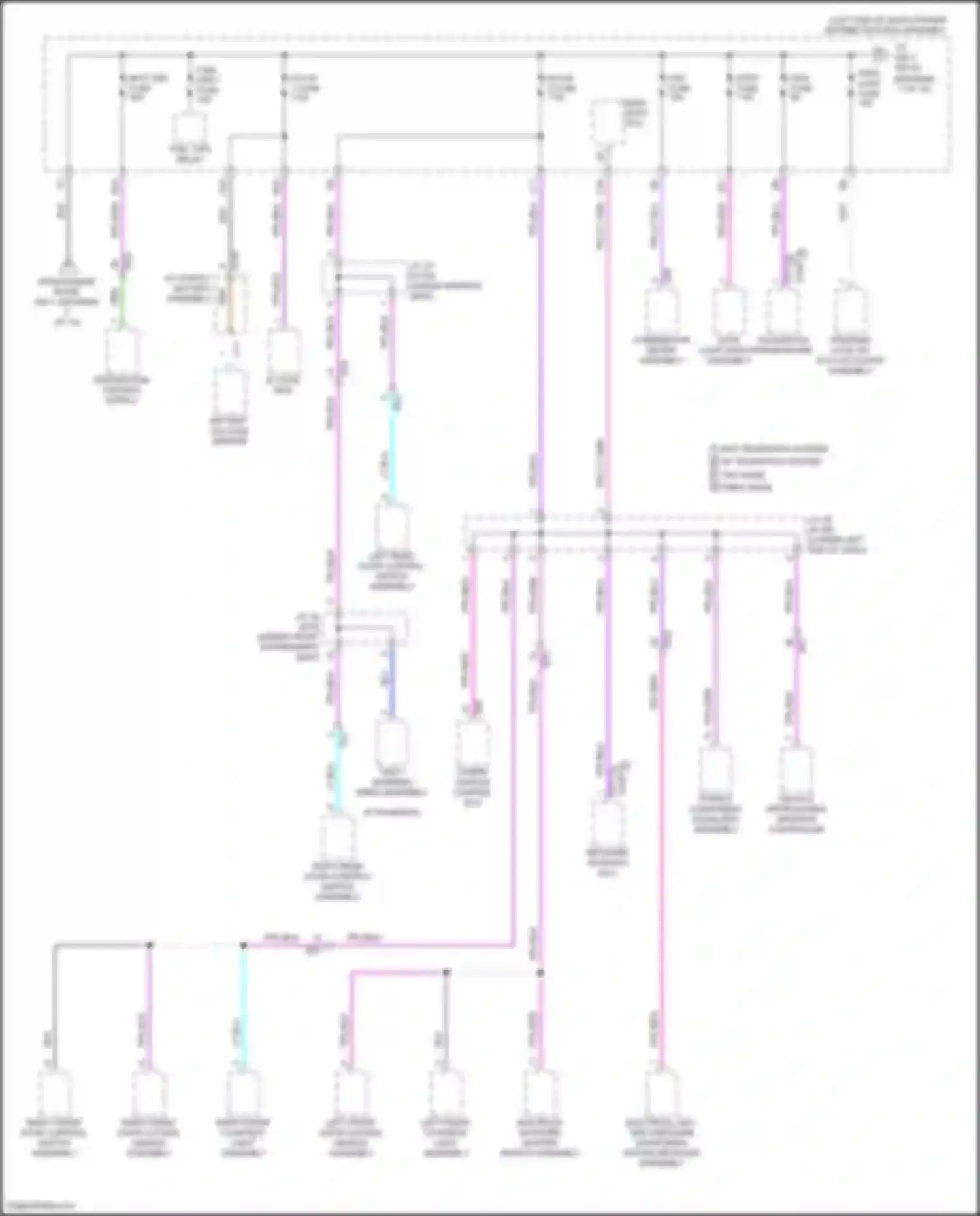 Wiring diagram ecu-b 1 fuse for Lexus NX Z10 (2014-2017) (2 of 2)