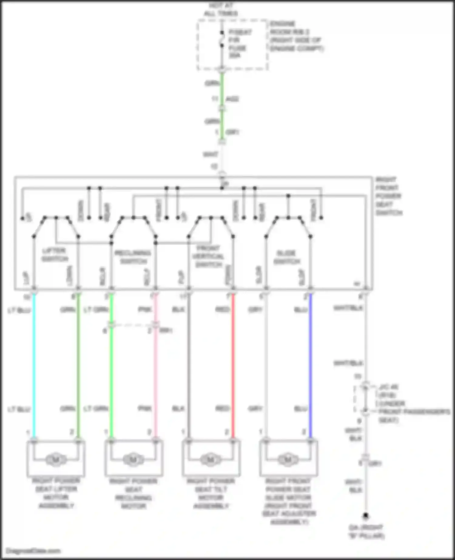 Wiring diagram engine room r/b 2 for Lexus NX Z10 (2014-2017) (6 of 10)