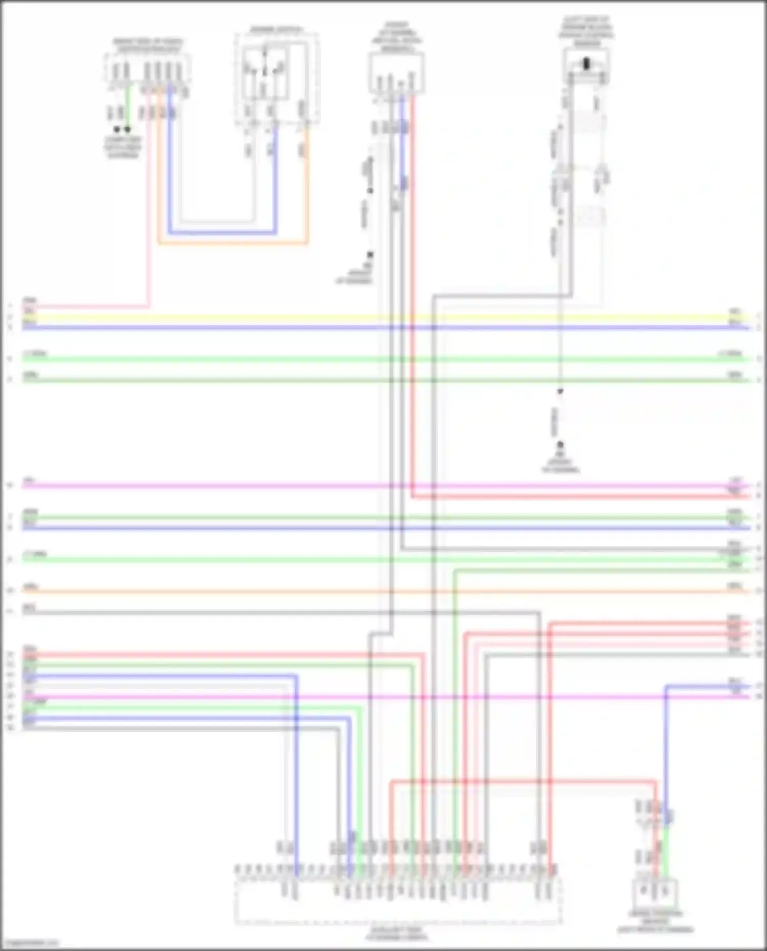 Wiring diagram air fuel ratio sensor 2 for Lexus NX Z10 (2014-2017)