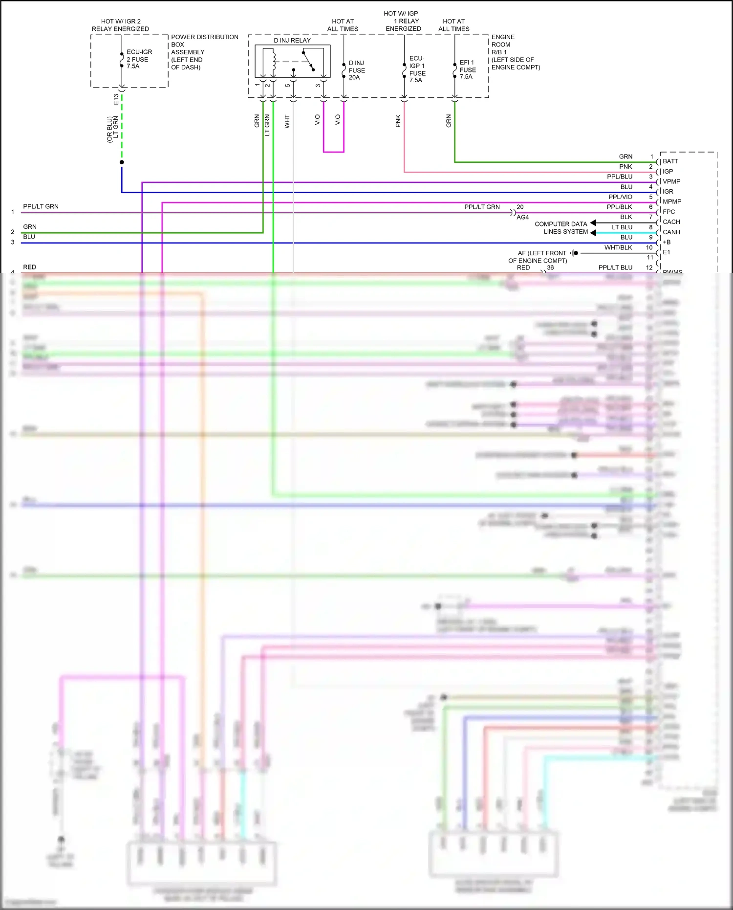 Lexus NX Z10 (2014-2017) eppm wiring diagram  (3 of 3)
