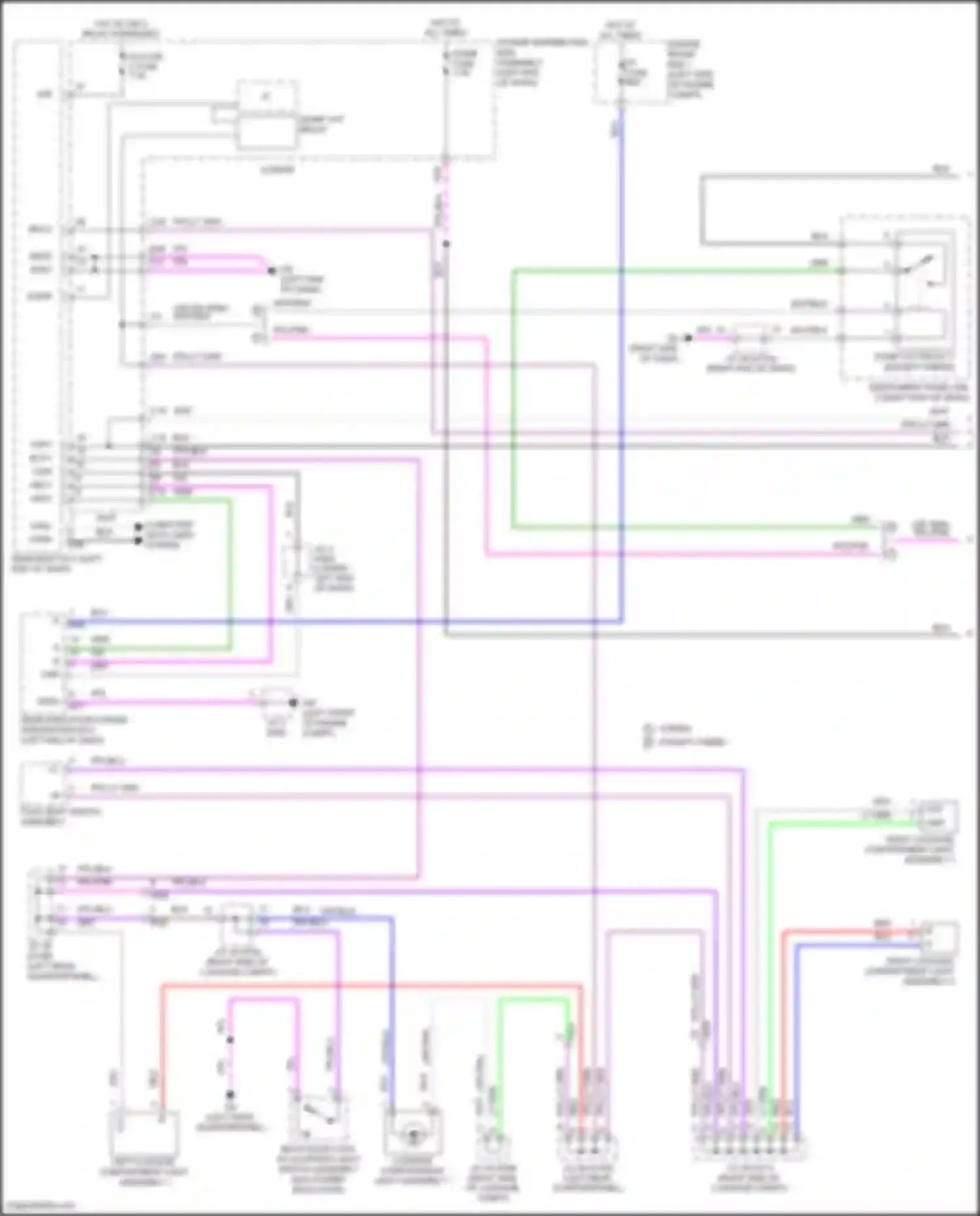 Wiring diagram fold seat switch assembly for Lexus NX Z10 (2014-2017) (1 of 3)
