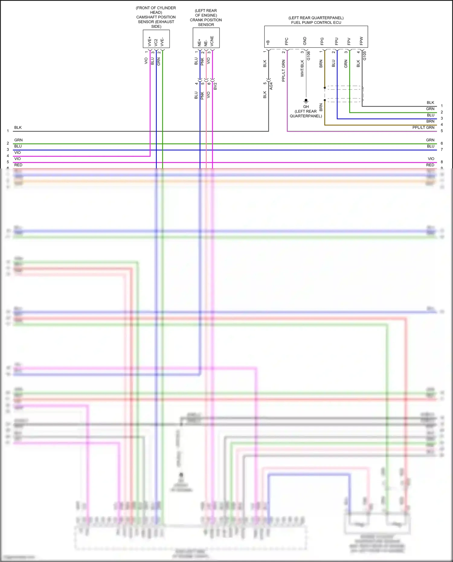 Lexus NX Z10 (2014-2017) fpv wiring diagram  (2 of 2)