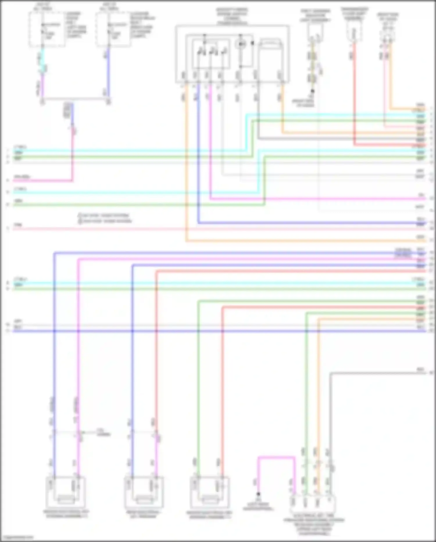 Wiring diagram luggage room relay box 1 for Lexus NX Z10 (2014-2017)