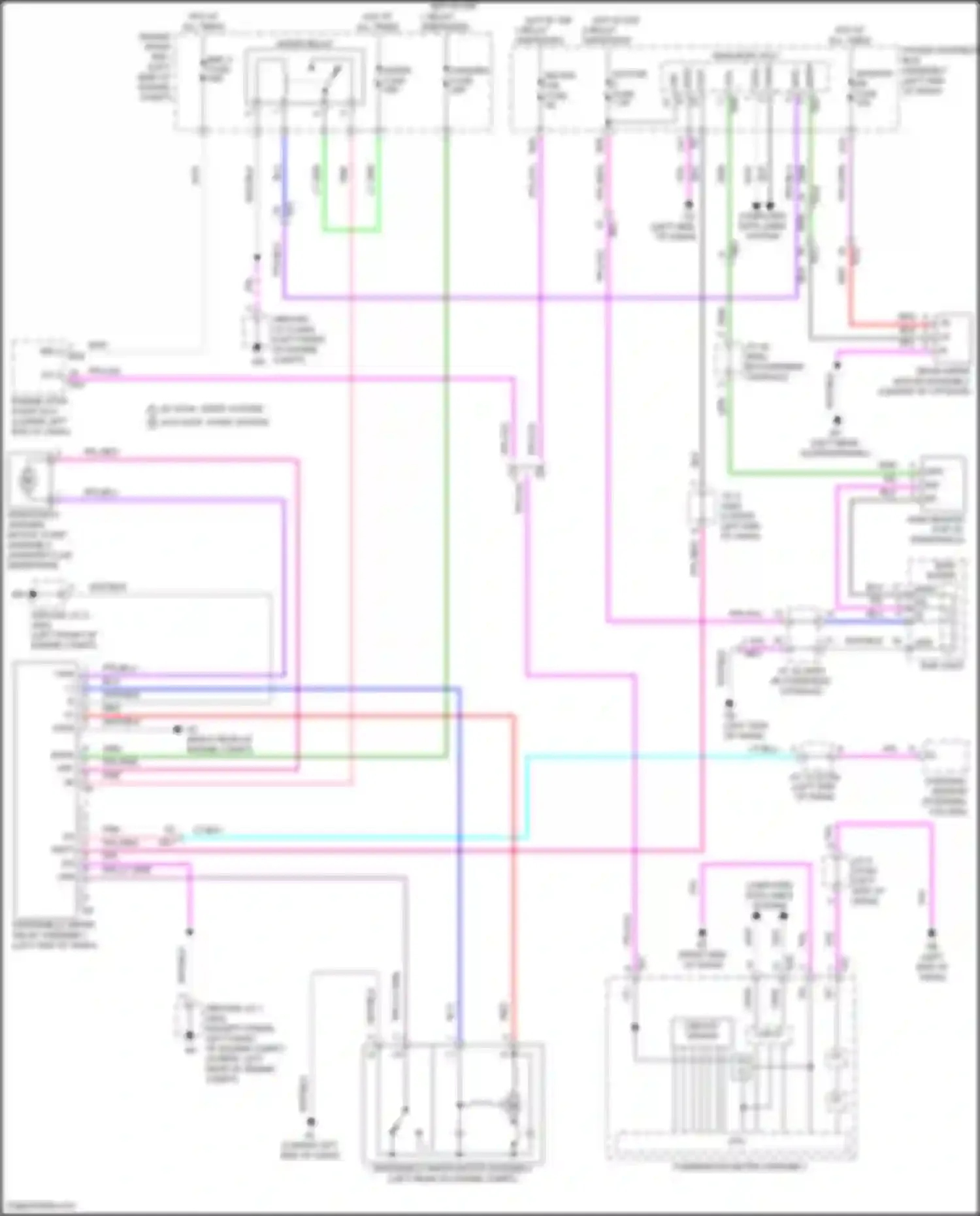 Wiring diagram w/o power tilt, power telescope for Lexus NX Z10 (2014-2017)