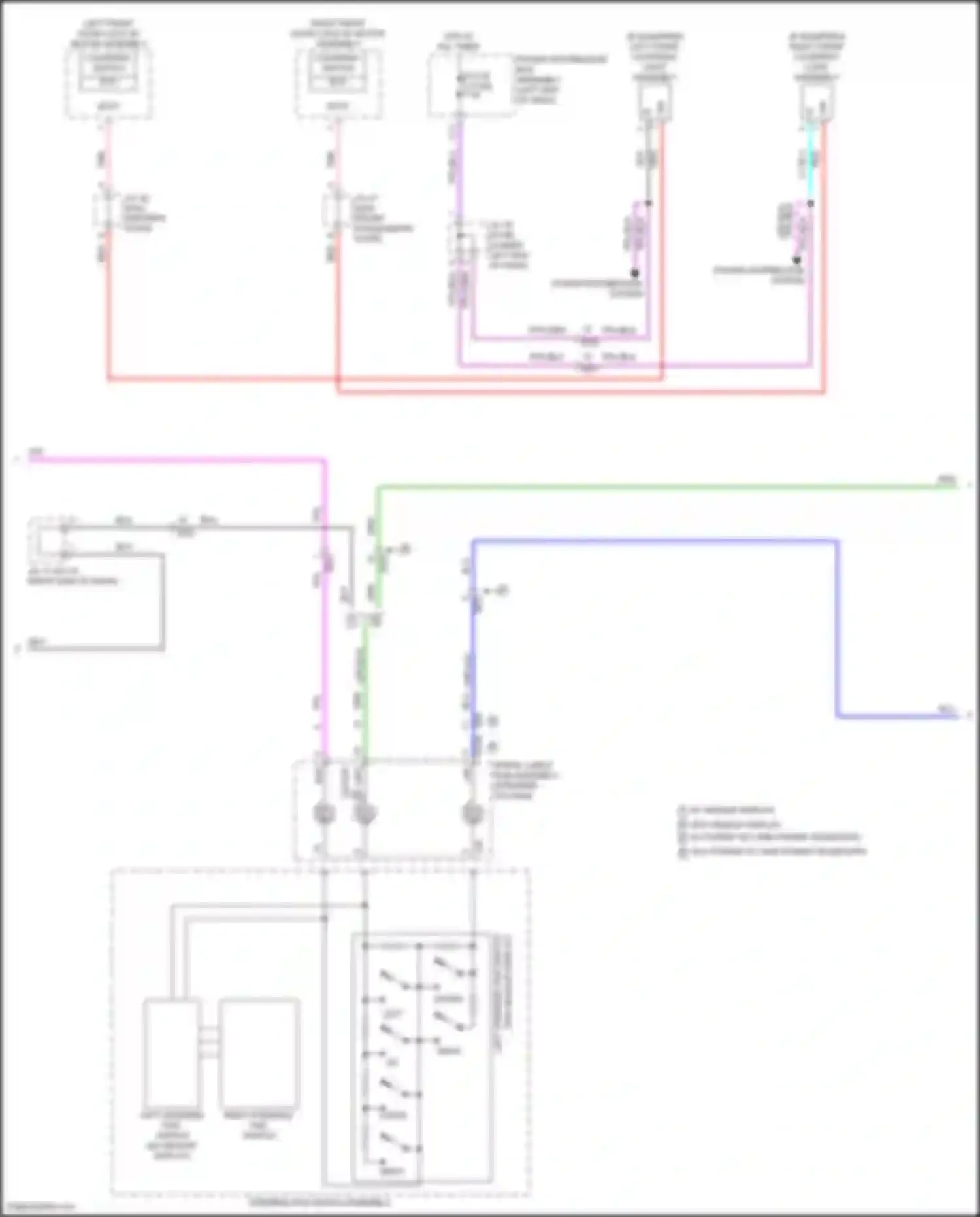 Wiring diagram right steering pad switch for Lexus NX Z10 (2014-2017)