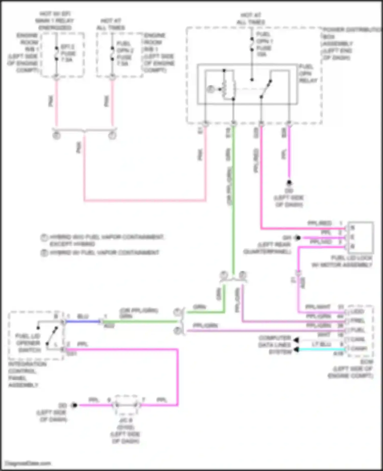 Wiring diagram efi 2 fuse for Lexus NX Z10 (2014-2017)