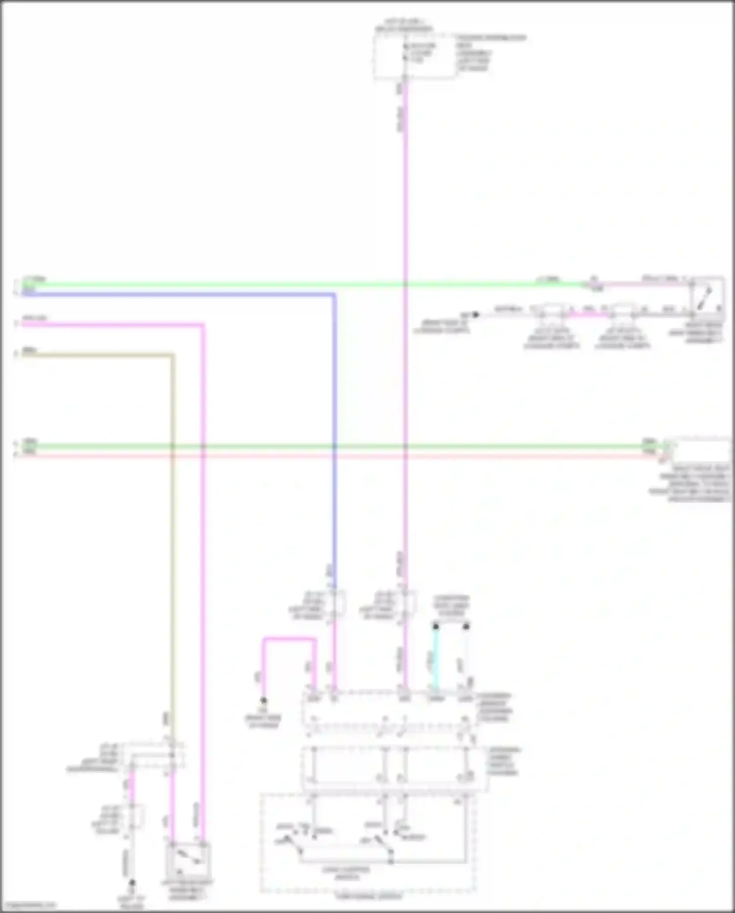 Wiring diagram right front seat inner belt assembly for Lexus NX Z10 (2014-2017)