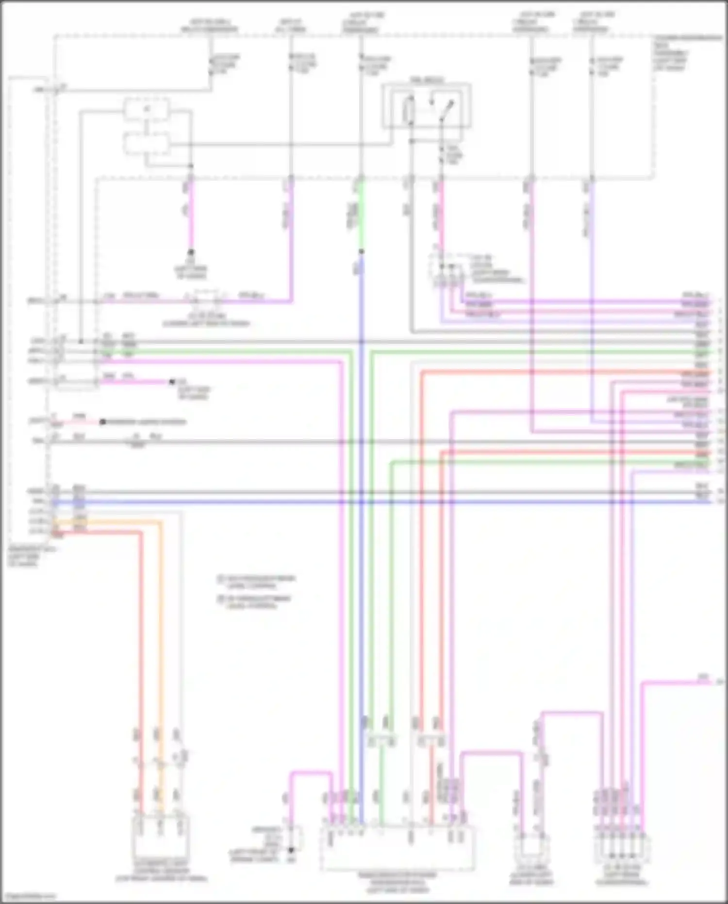 Wiring diagram semiconductor power integration ecu for Lexus NX Z10 (2014-2017)
