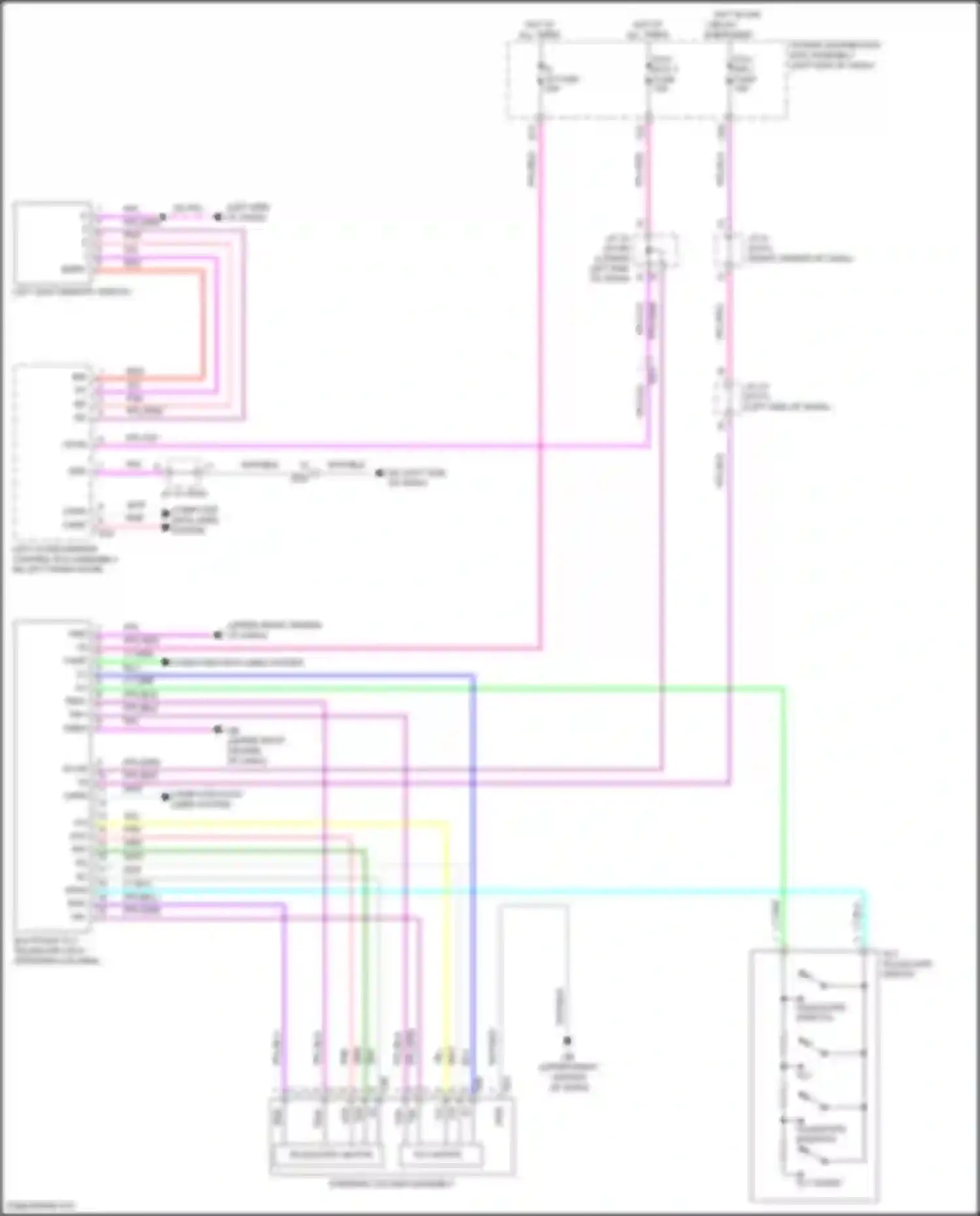Wiring diagram tilt up for Lexus NX Z10 (2014-2017)