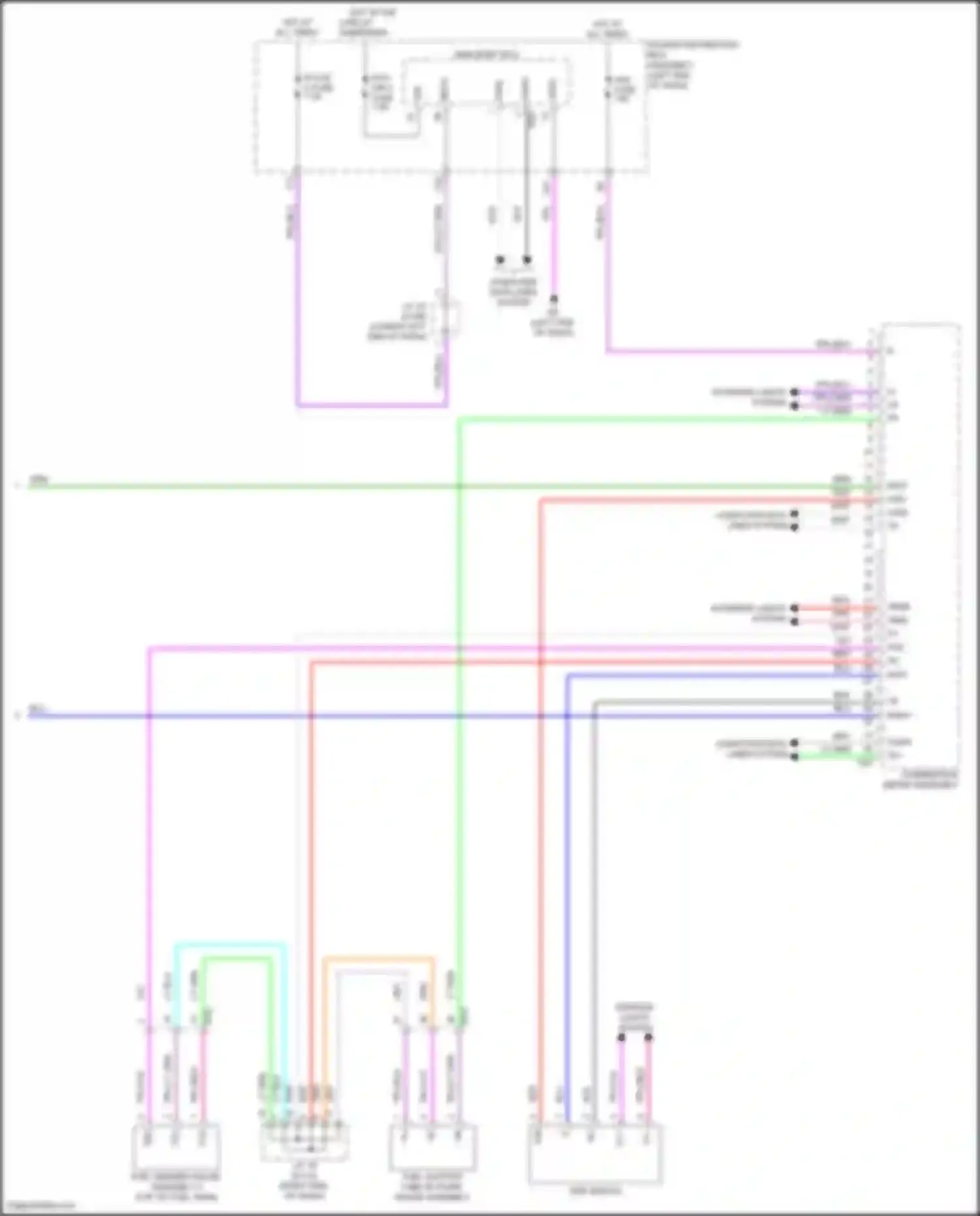 Wiring diagram ecu-b 2 fuse for Lexus NX Z10 (2014-2017)