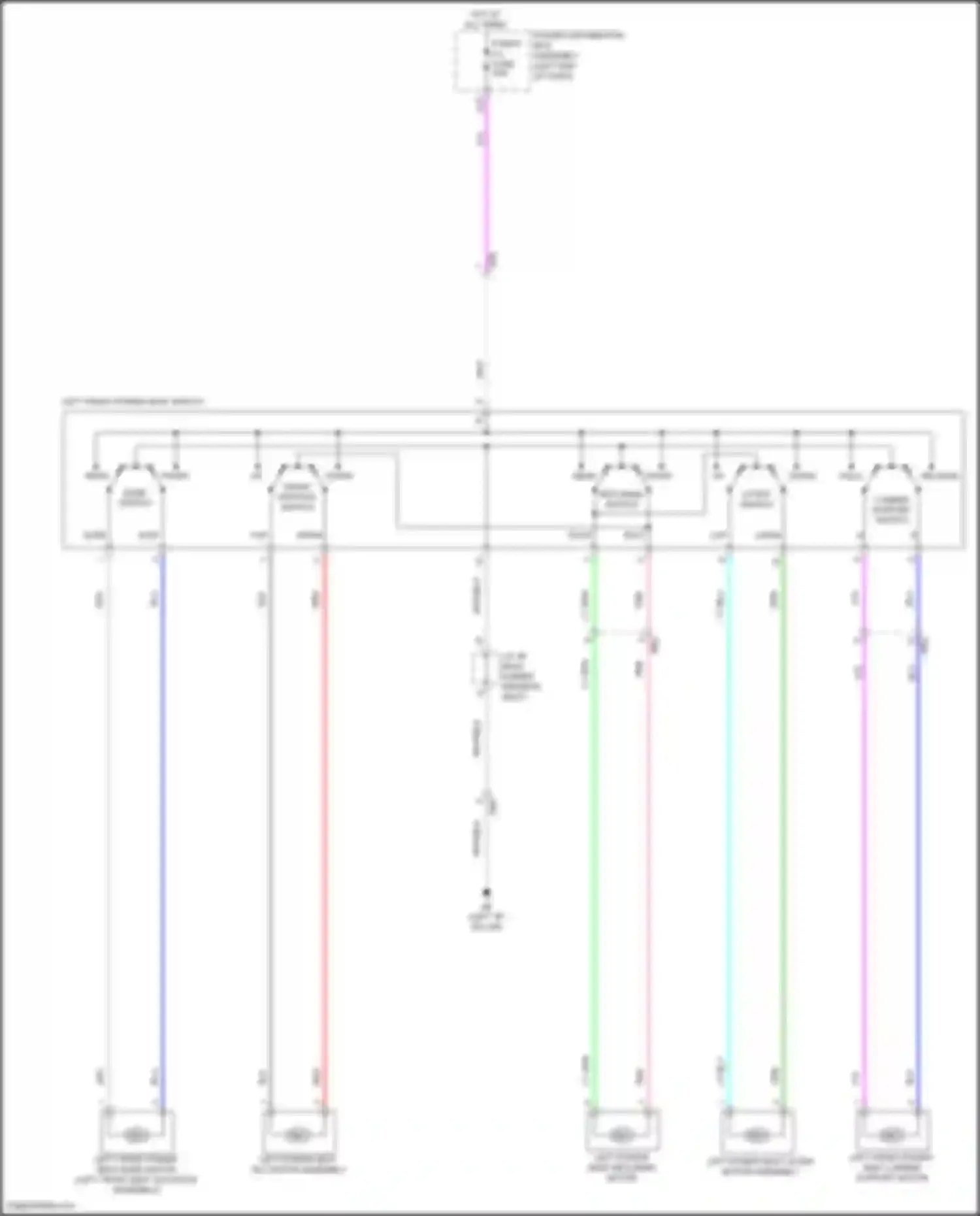 Wiring diagram lumbar support switch for Lexus NX Z10 (2014-2017) (1 of 1)