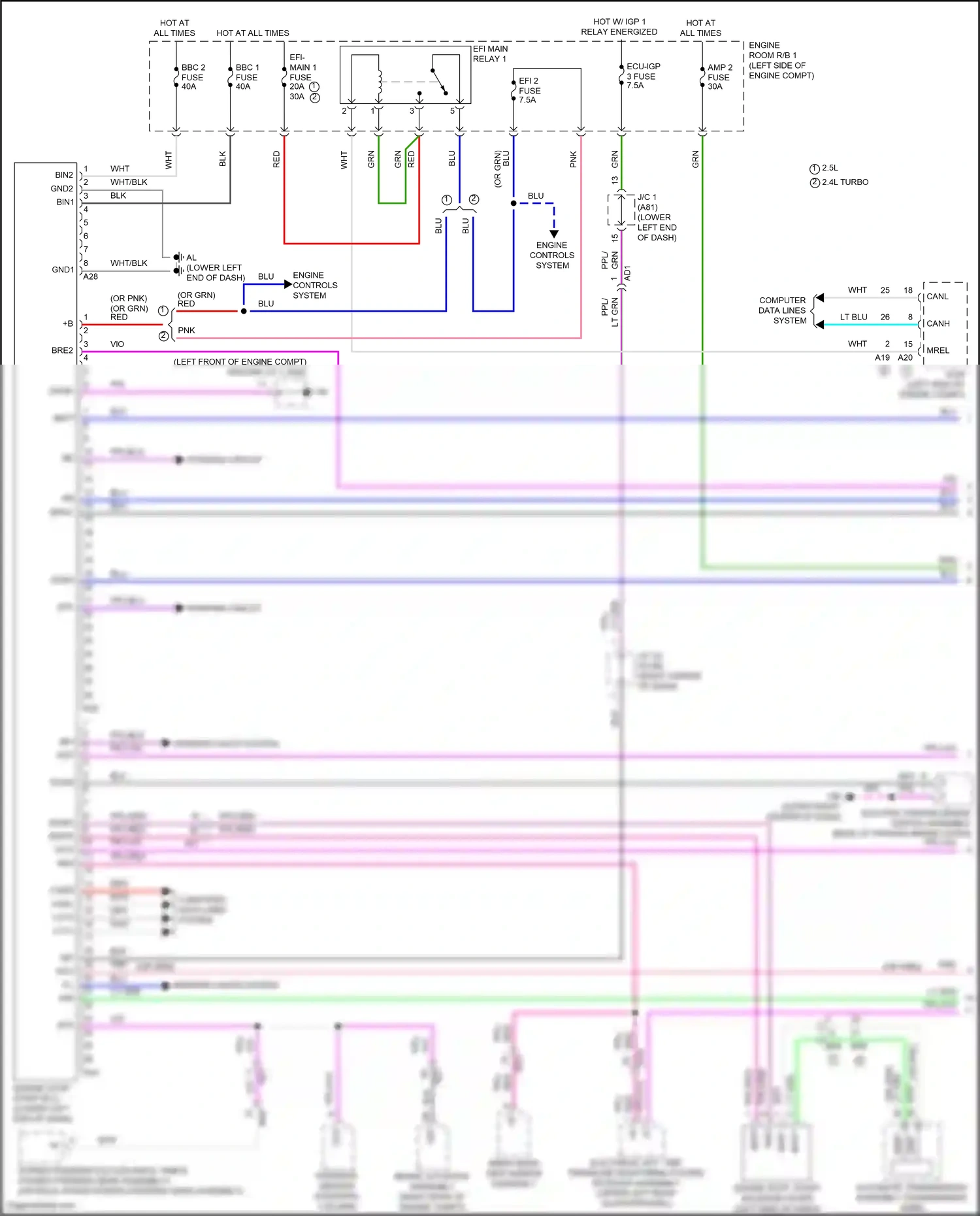 Lexus NX Z10 (2014-2017) mopi wiring diagram  (1 of 1)