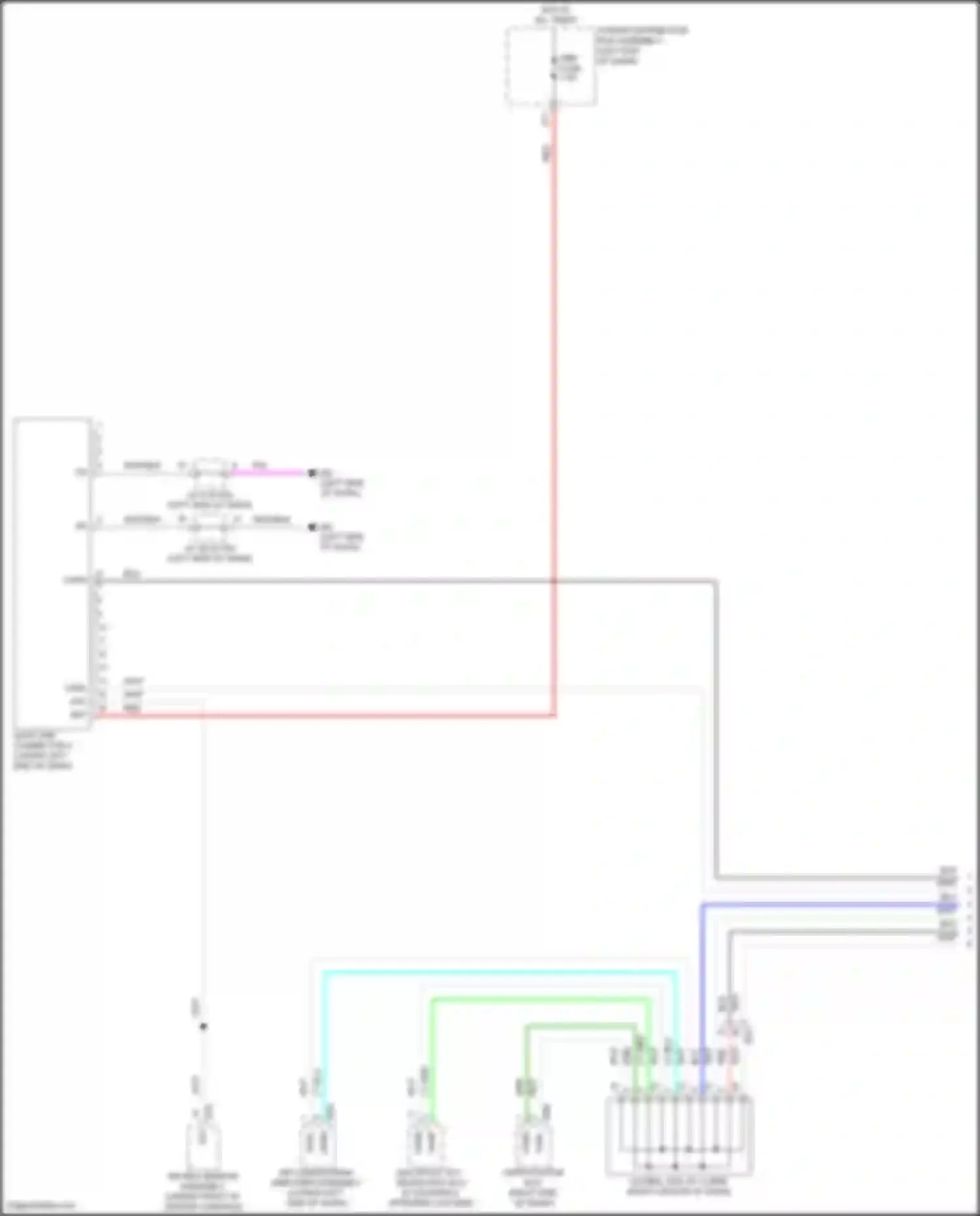 Wiring diagram multiplex tilt, telescopic ecu for Lexus NX Z10 (2014-2017) (2 of 7)