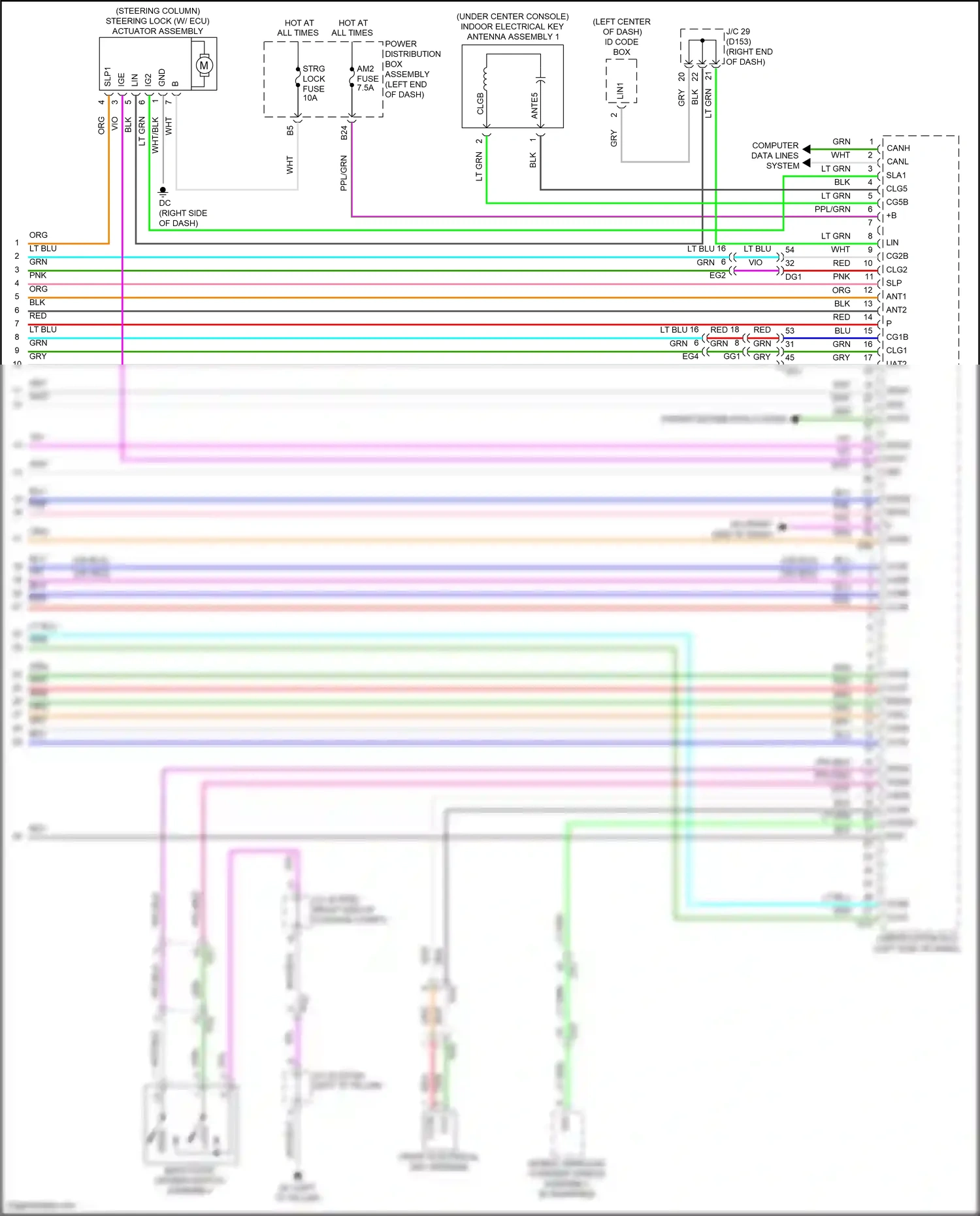 Lexus NX Z10 (2014-2017) (open) wiring diagram  (3 of 4)