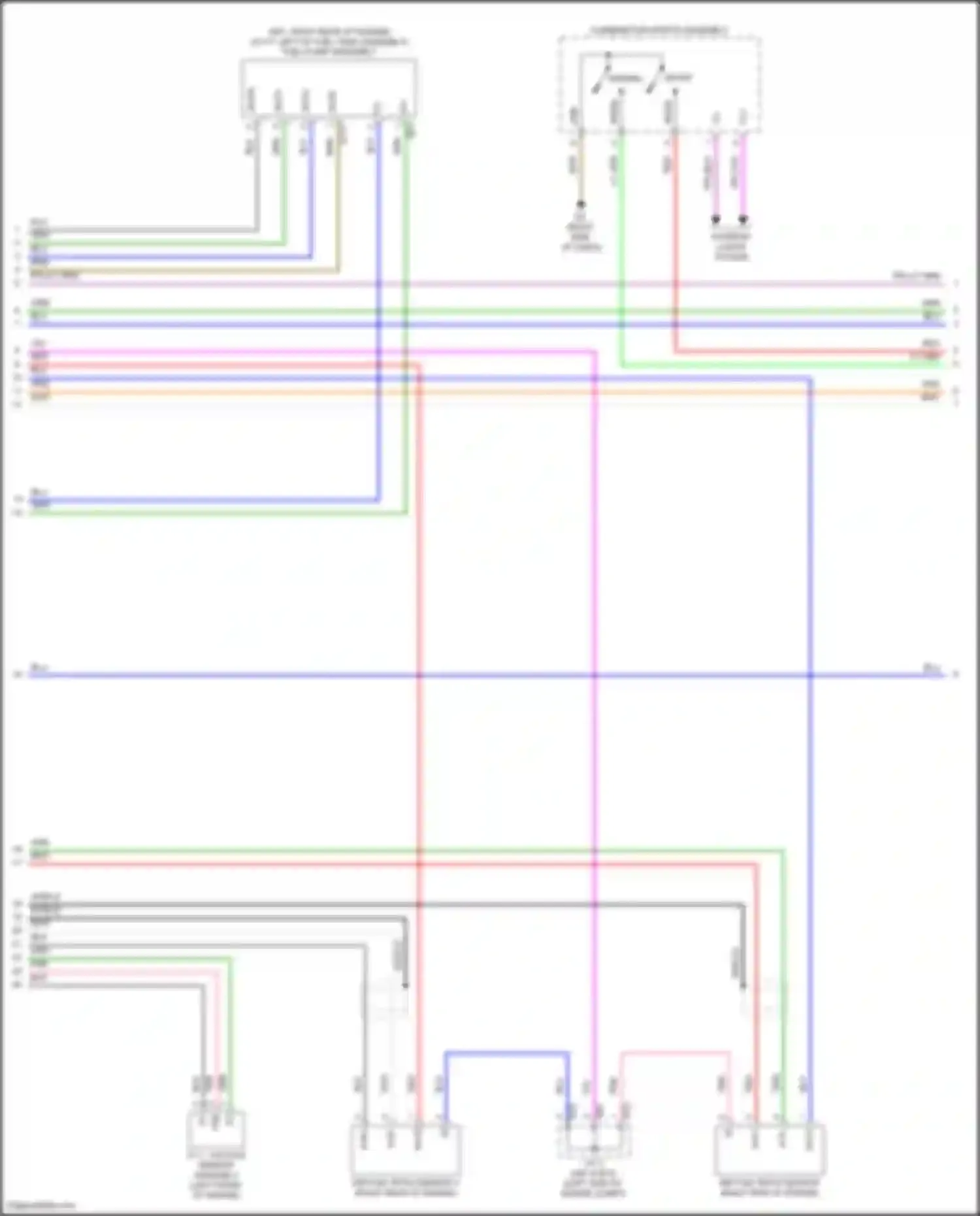 Wiring diagram fuel pump assembly for Lexus NX Z10 (2014-2017)