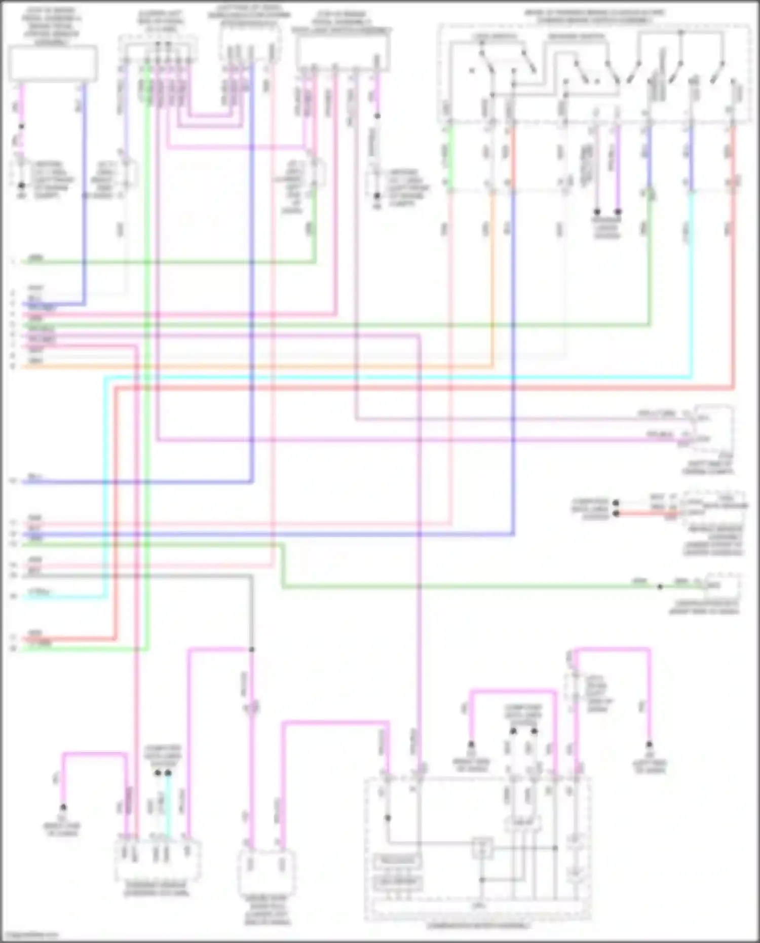 Wiring diagram brake pedal stroke sensor assembly for Lexus NX Z10 (2014-2017)
