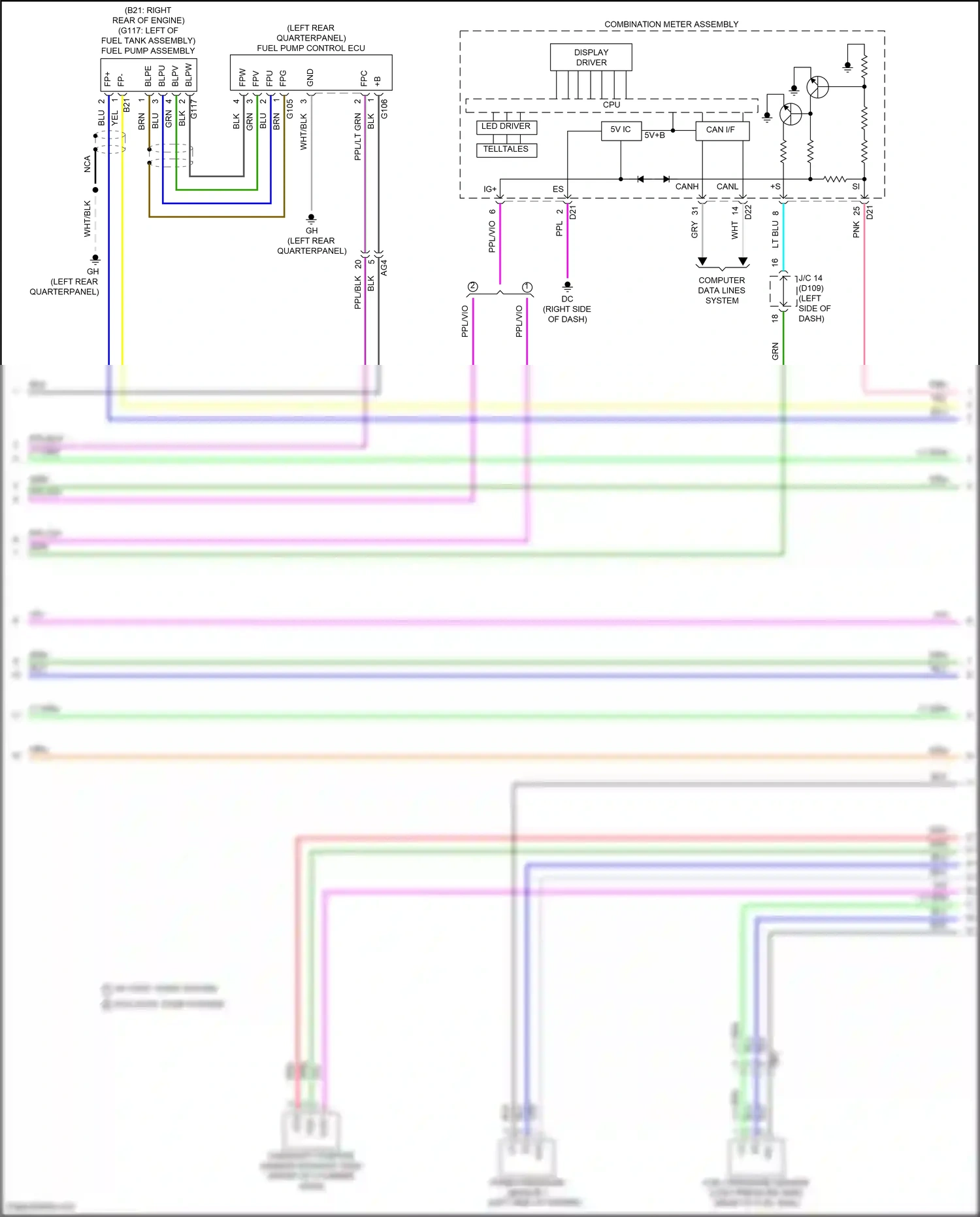 Lexus NX Z10 (2014-2017) pta wiring diagram  (1 of 2)