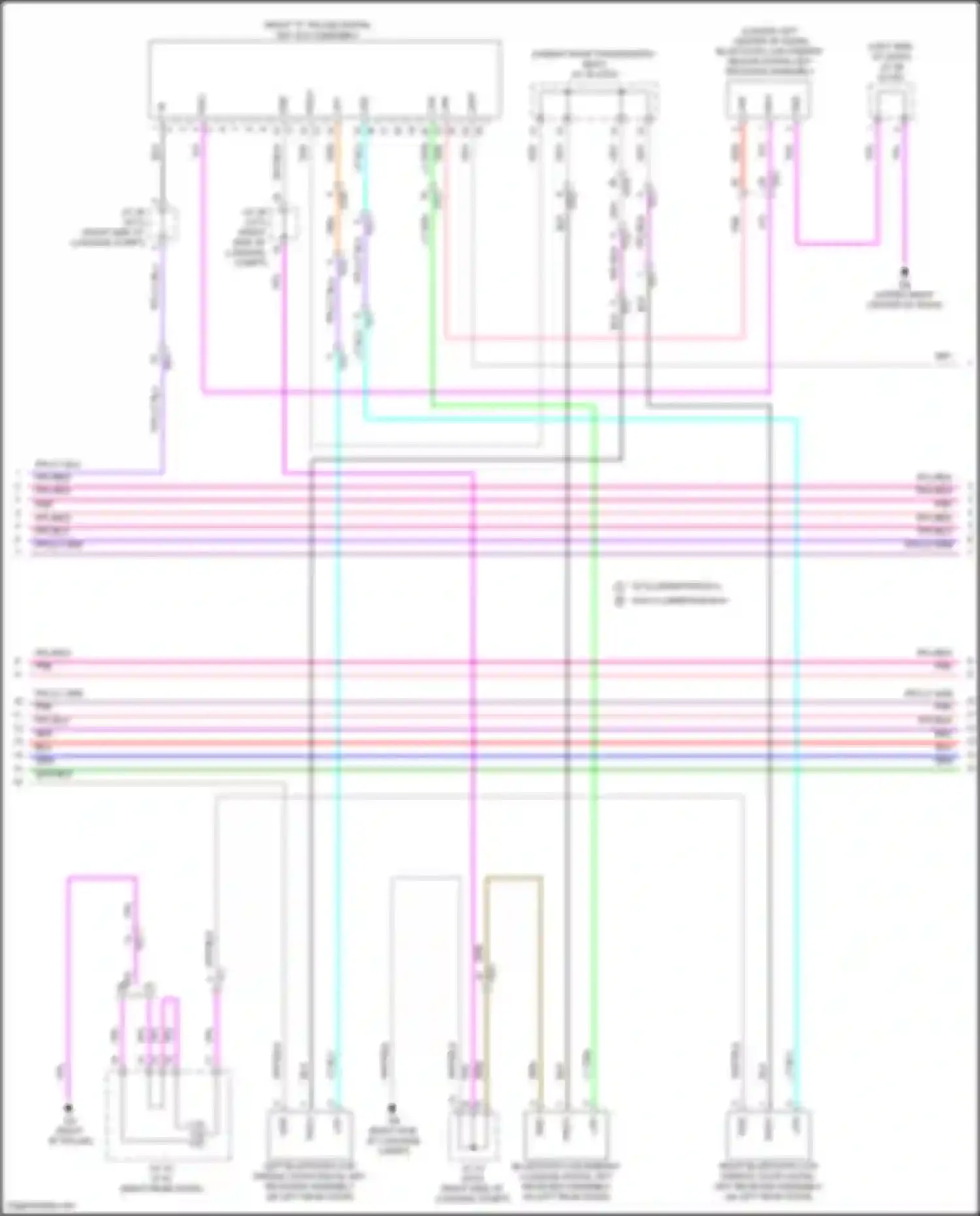Wiring diagram w/o illumination ecu for Lexus NX Z10 (2014-2017)