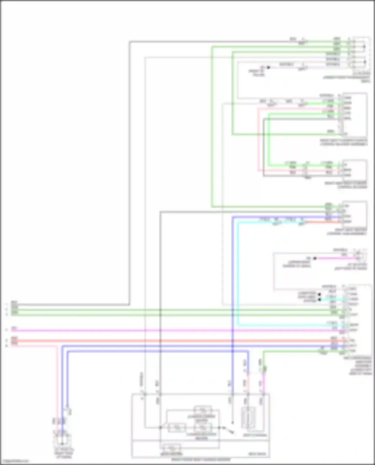 Wiring diagram right seat cushion climate control blower assembly for Lexus NX Z10 (2014-2017) (1 of 1)