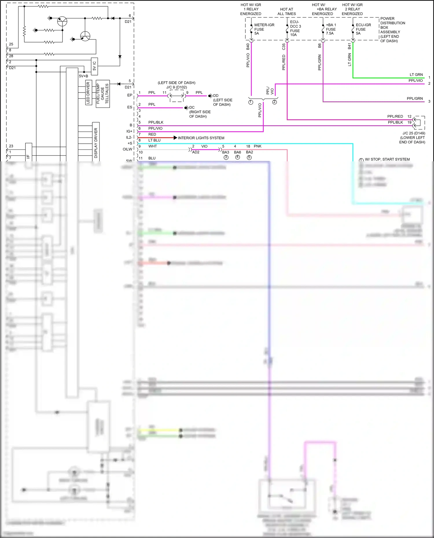 Lexus NX Z10 (2014-2017) shield wiring diagram  (1 of 21)
