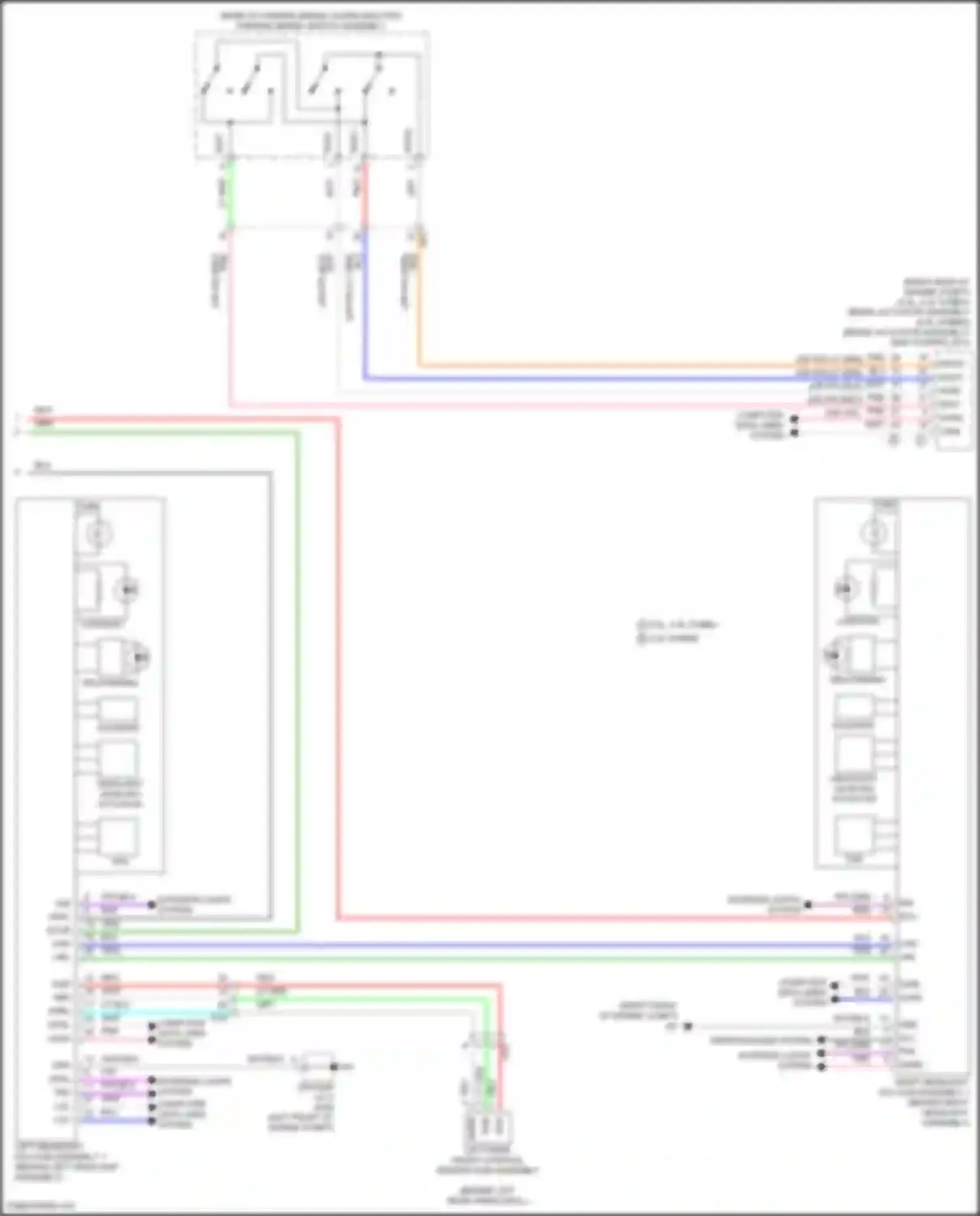 Wiring diagram left headlight ecu sub-assembly 1 for Lexus NX Z10 (2014-2017)