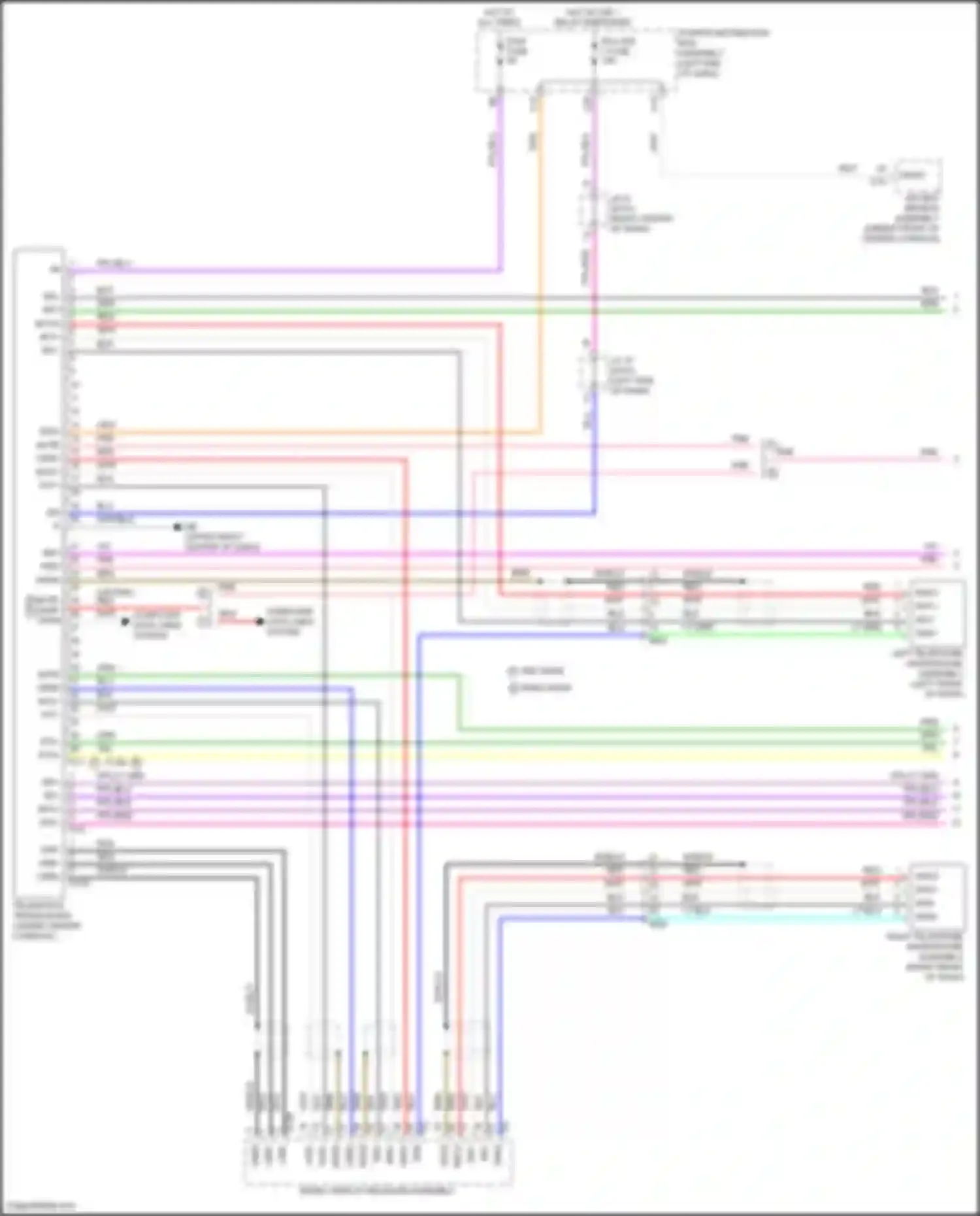 Wiring diagram left telephone microphone assembly for Lexus NX Z10 (2014-2017)