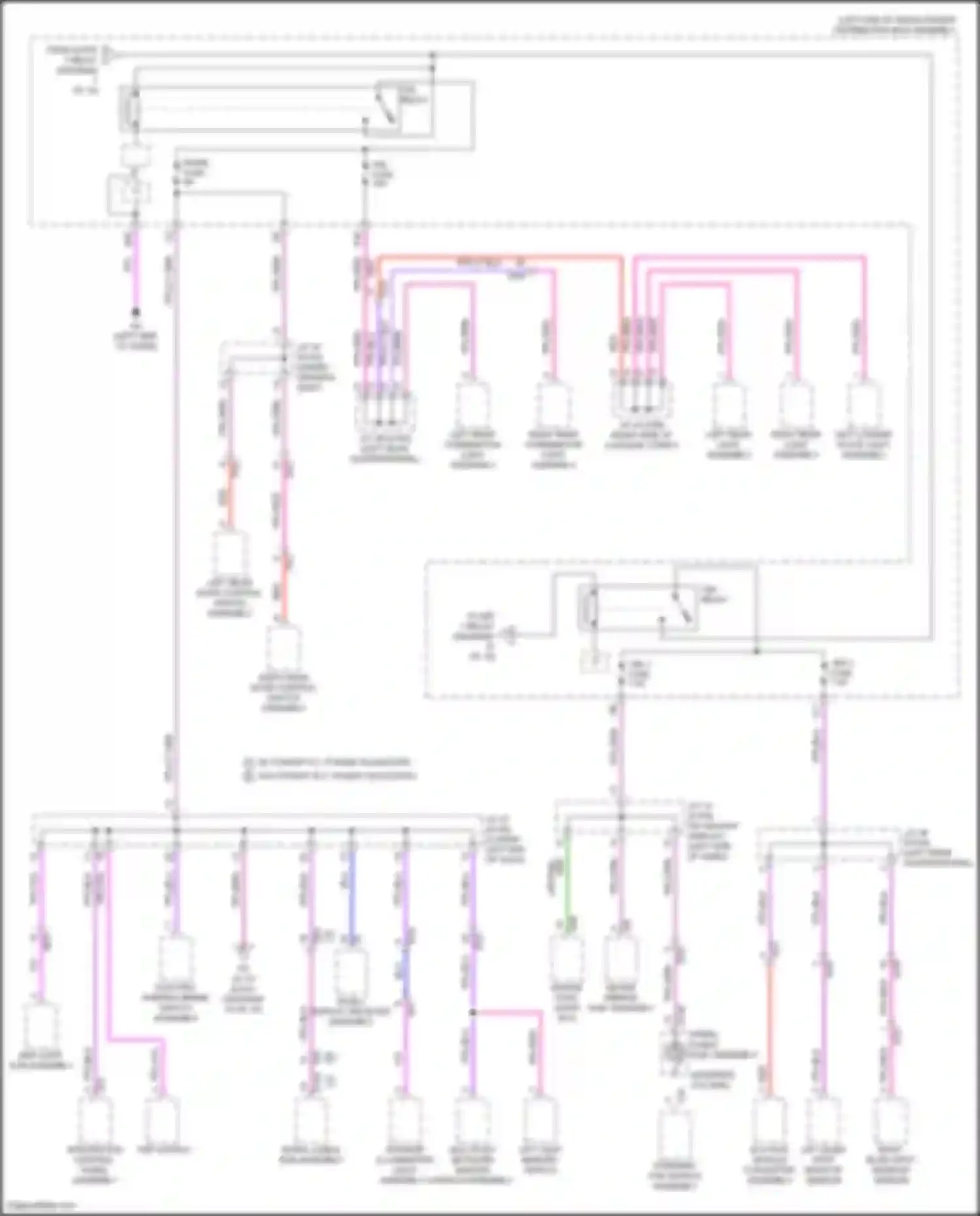 Wiring diagram tail relay for Lexus NX Z10 (2014-2017) (3 of 3)