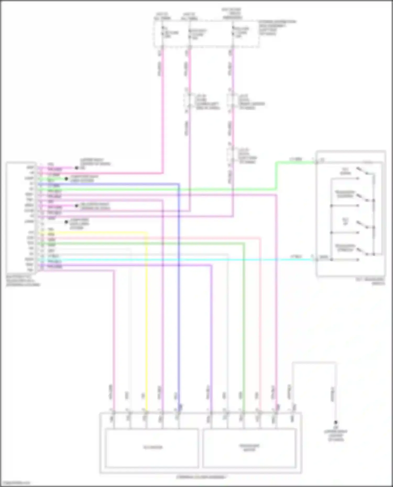 Wiring diagram tilt up for Lexus NX Z10 (2014-2017)