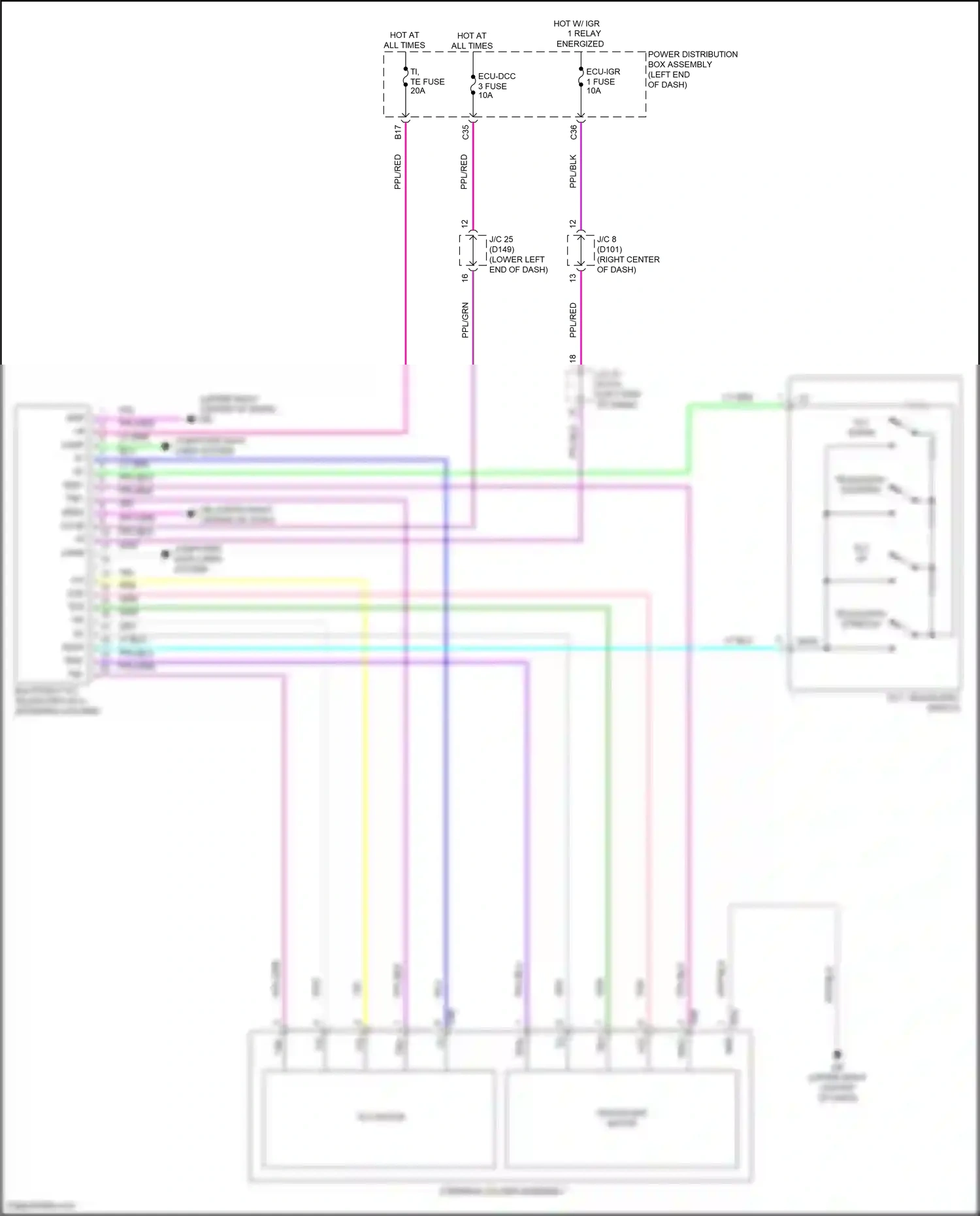 Lexus NX Z10 (2014-2017) tim wiring diagram  (2 of 2)