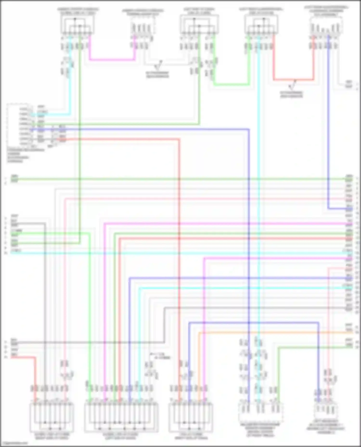 Wiring diagram w/ panoramic view monitor for Lexus NX Z10 (2014-2017) (1 of 1)