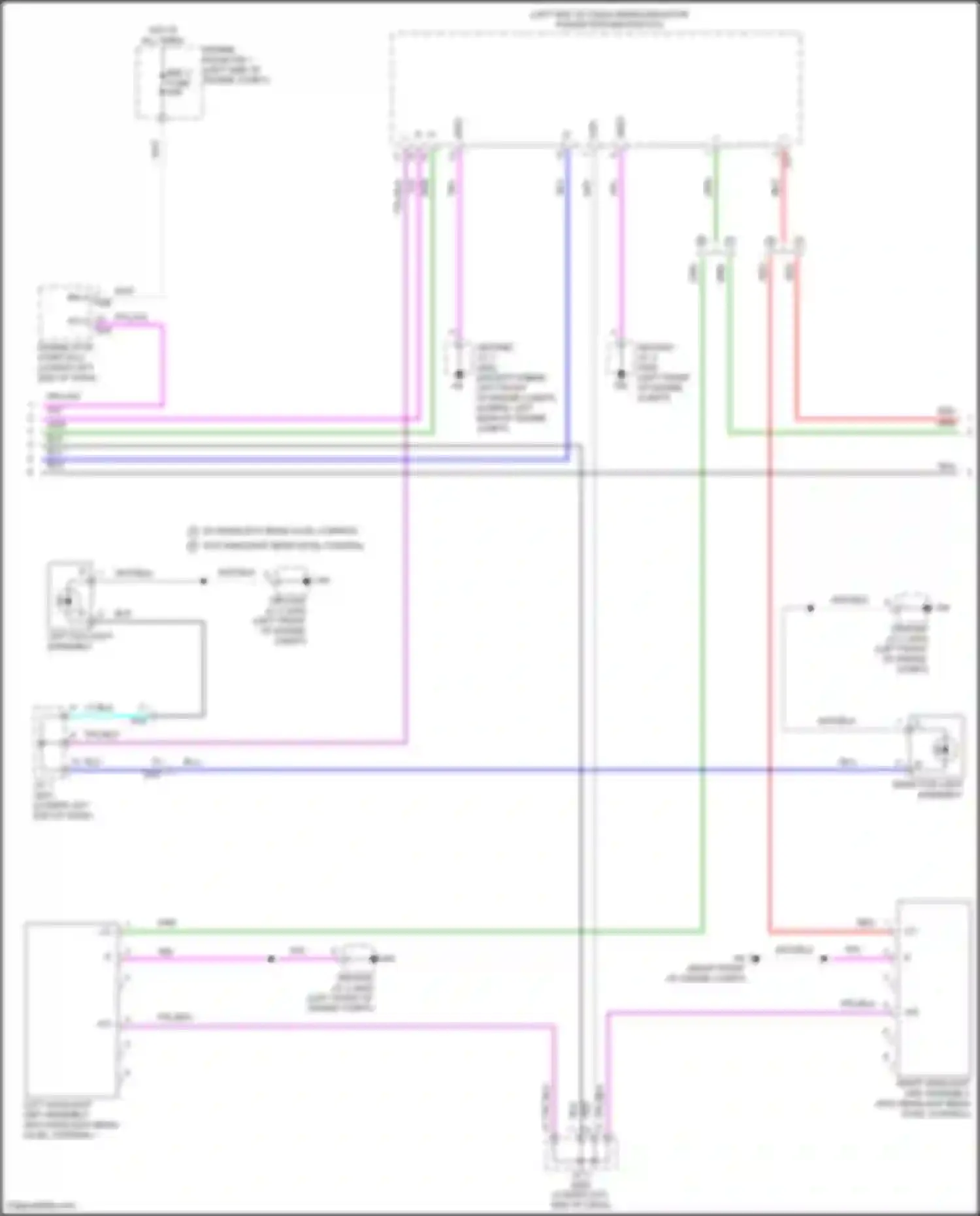 Wiring diagram w/o headlight beam level control for Lexus NX Z10 (2014-2017) (6 of 6)