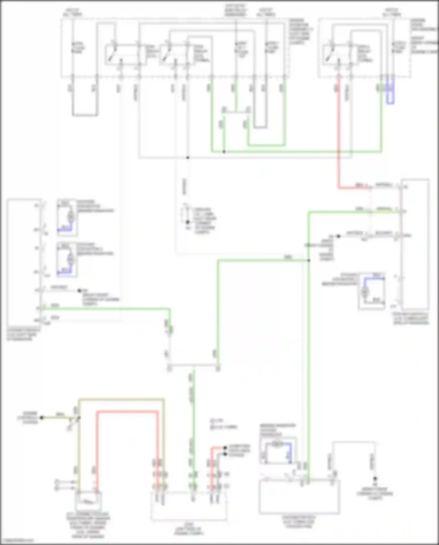 RC F Lexus I facelift (2018-2024): Cooling fan circuit