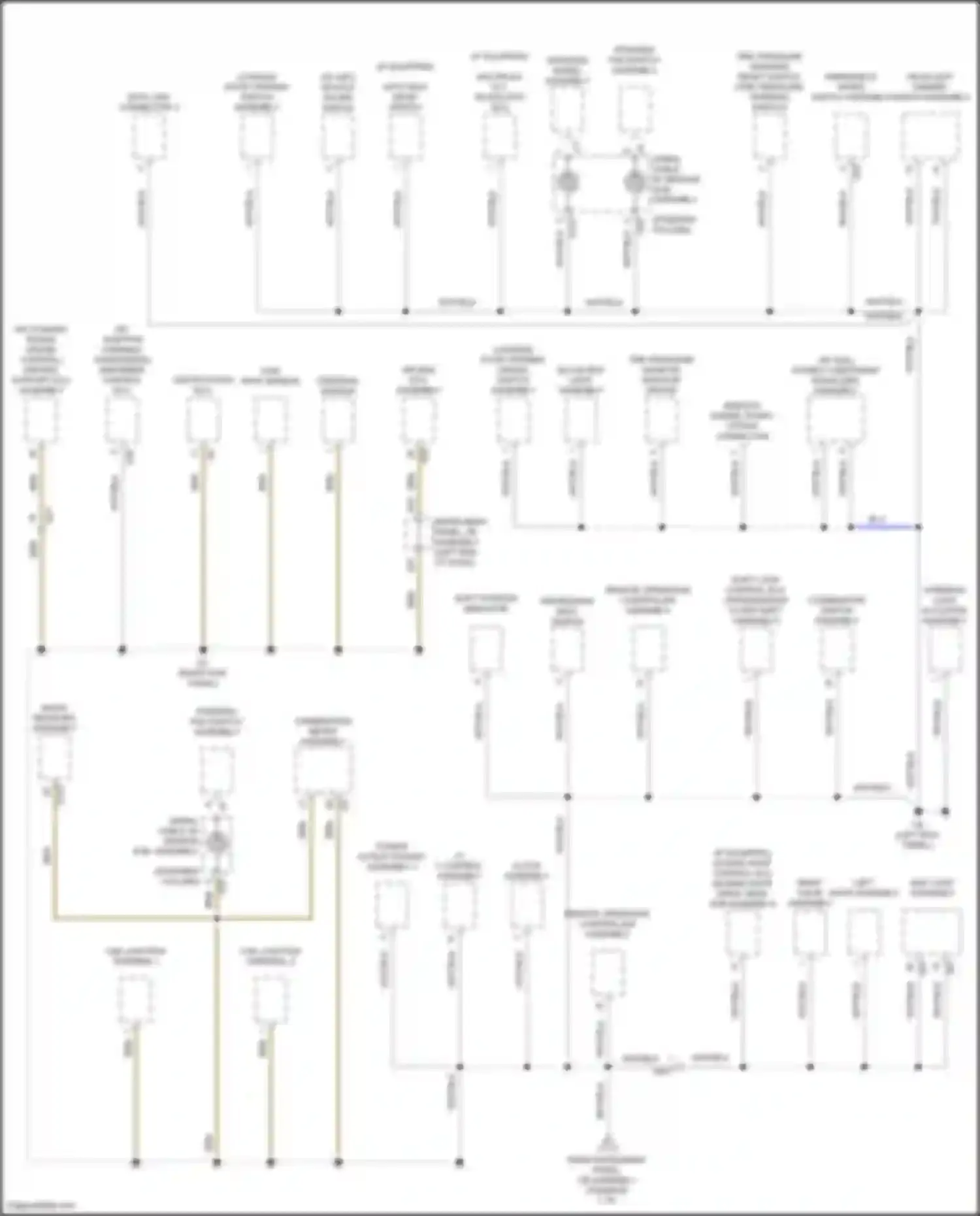 RC F Lexus I facelift (2018-2024): Ground distribution circuit (4 of 7)