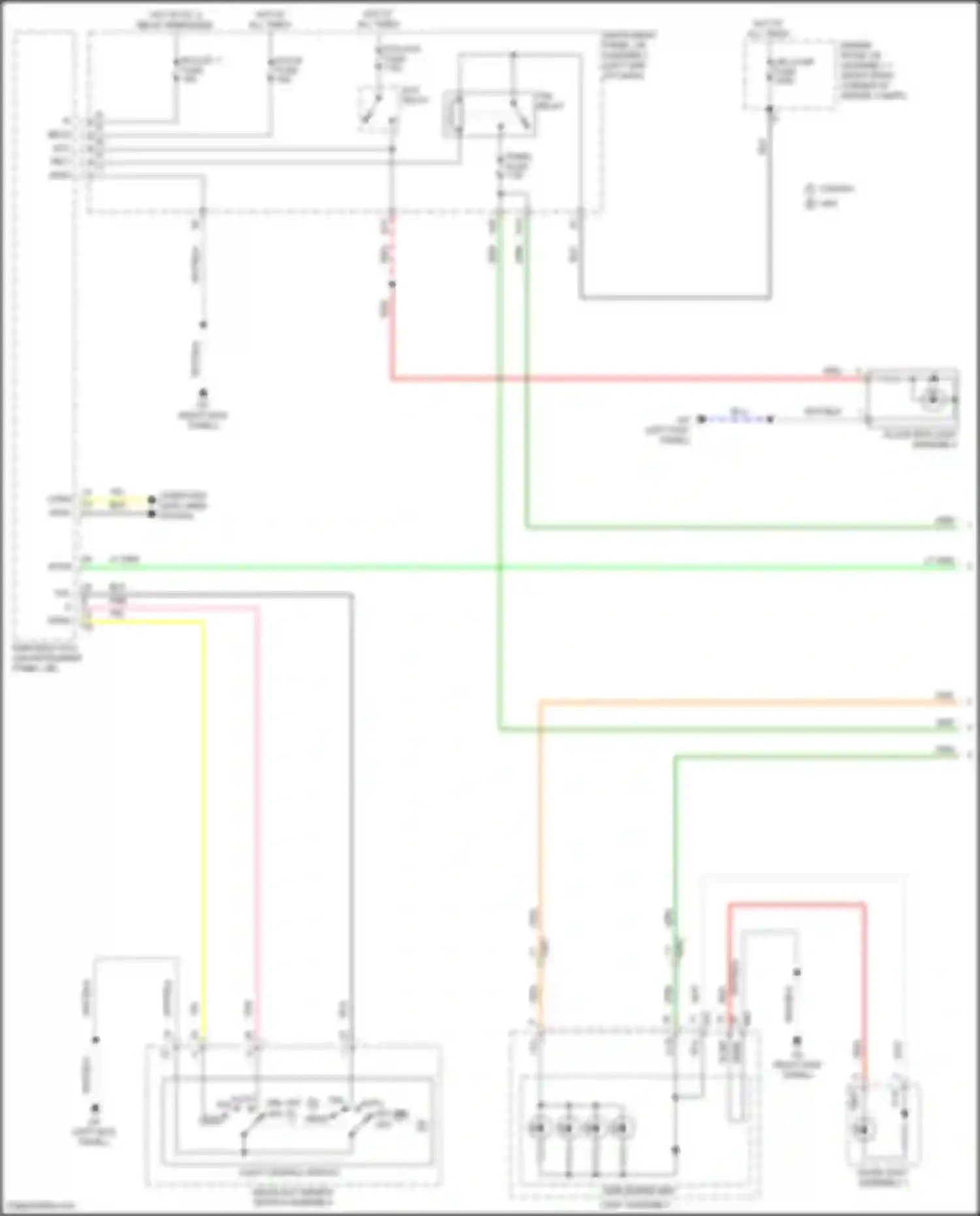 RC F Lexus I facelift (2018-2024): Instrument illumination circuit (1 of 4)