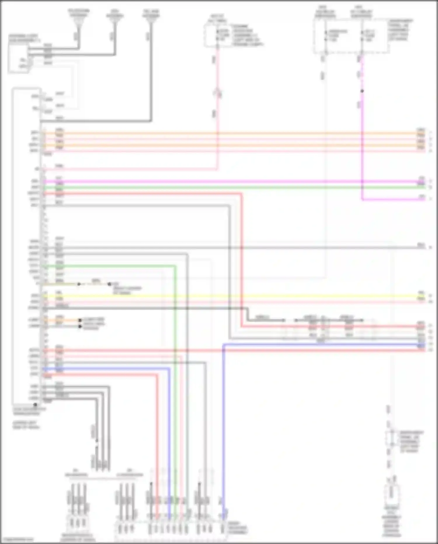 RC F Lexus I facelift (2018-2024): Telematics circuit (1 of 2)