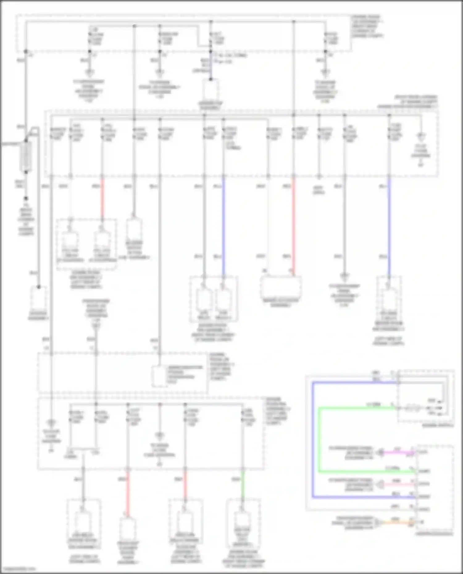 RC F Lexus I facelift (2018-2024): Power distribution circuit (1 of 8)