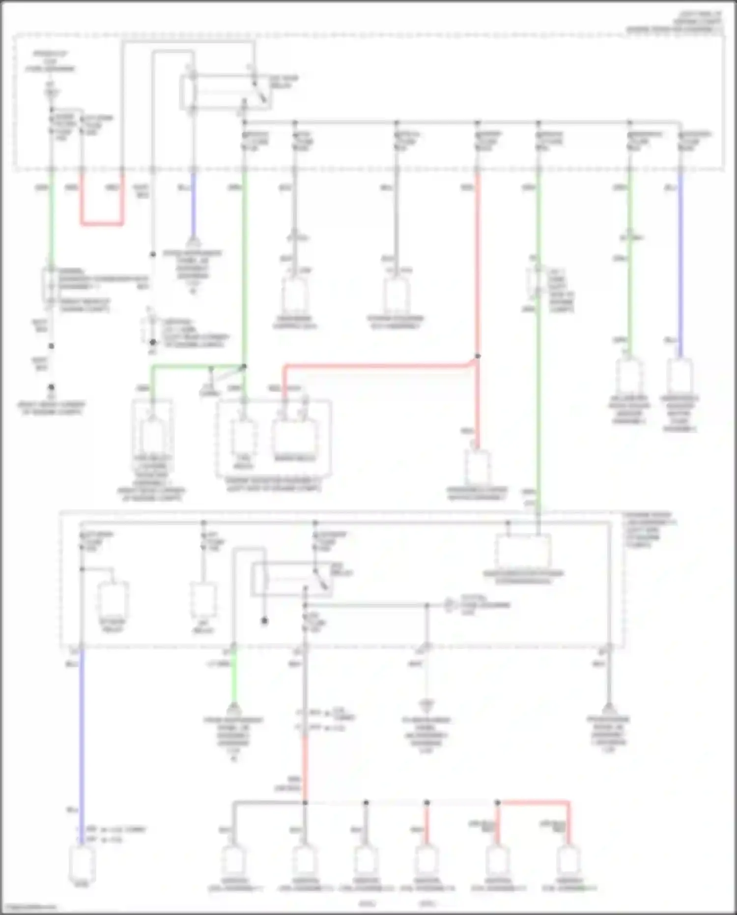 RC F Lexus I facelift (2018-2024): Power distribution circuit (3 of 8)