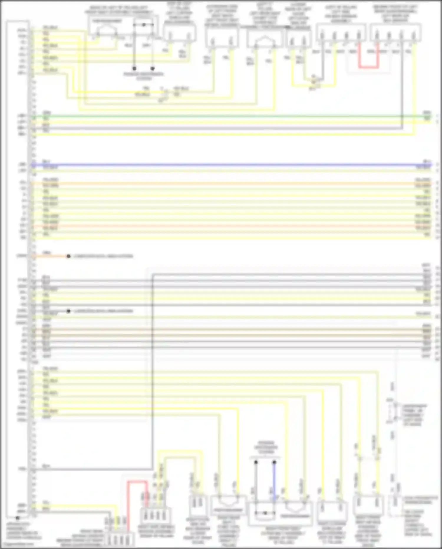 RC F Lexus I facelift (2018-2024): Supplemental restraints circuit (1 of 3)
