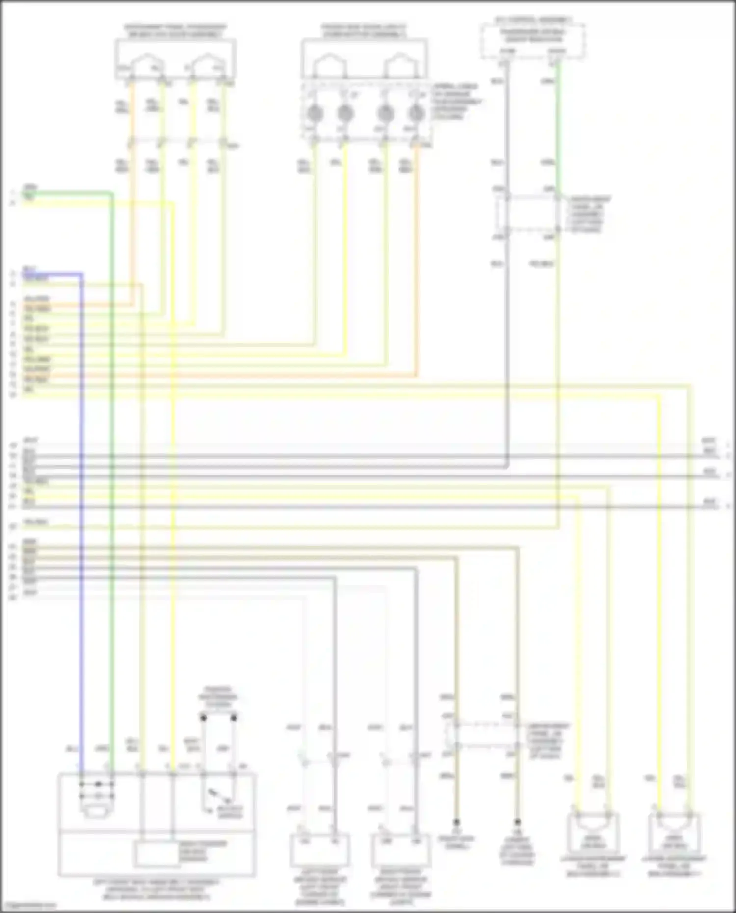 RC F Lexus I facelift (2018-2024): Supplemental restraints circuit (2 of 3)