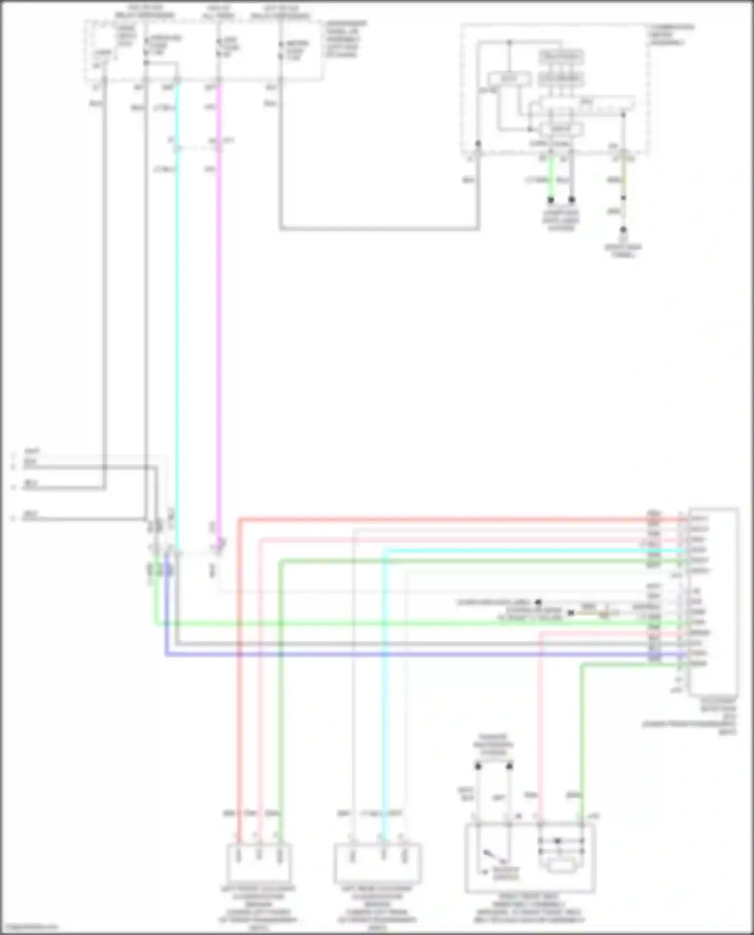 RC F Lexus I facelift (2018-2024): Supplemental restraints circuit (3 of 3)