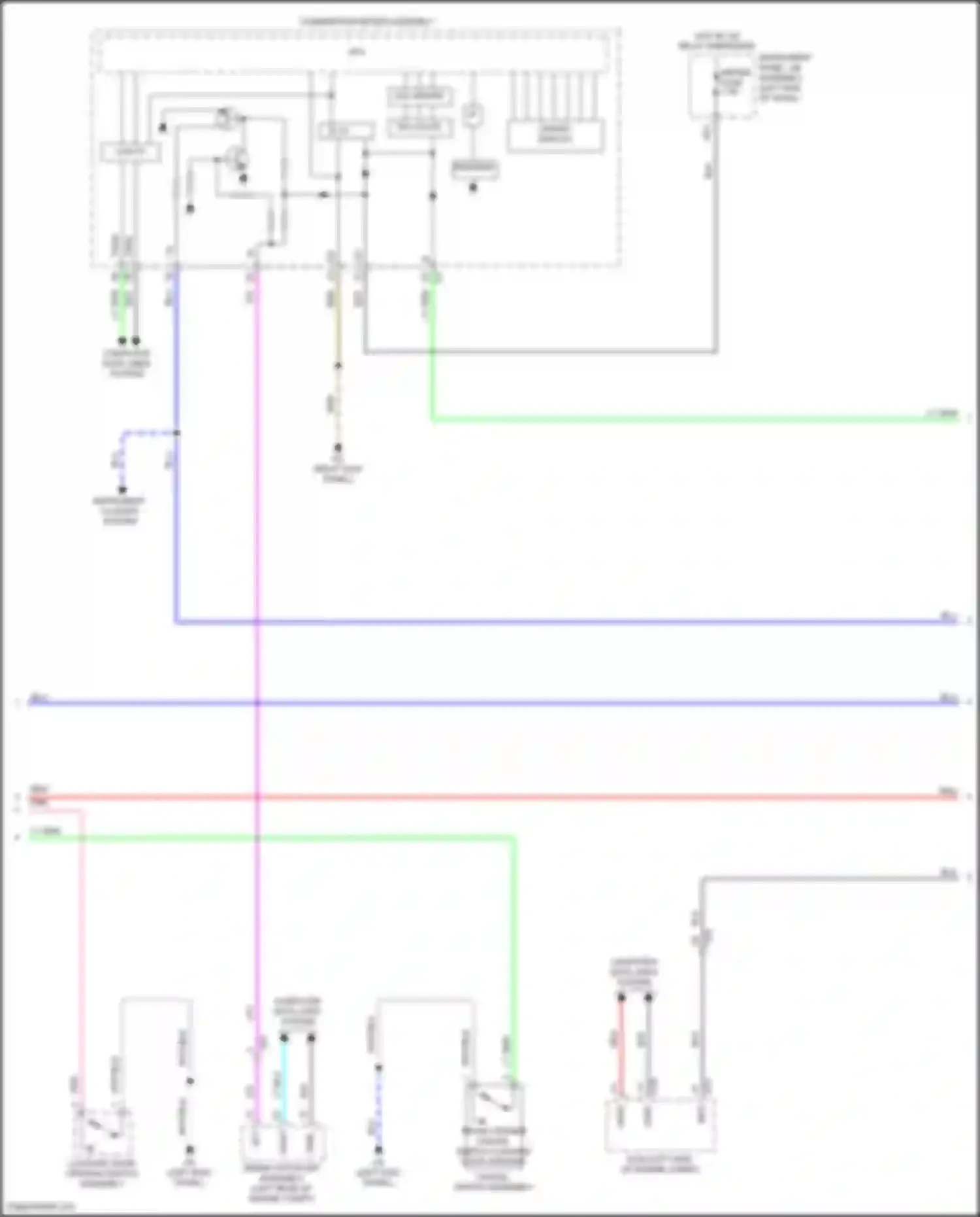 RC Lexus I facelift (2018-2024): Forced entry circuit (3 of 6)