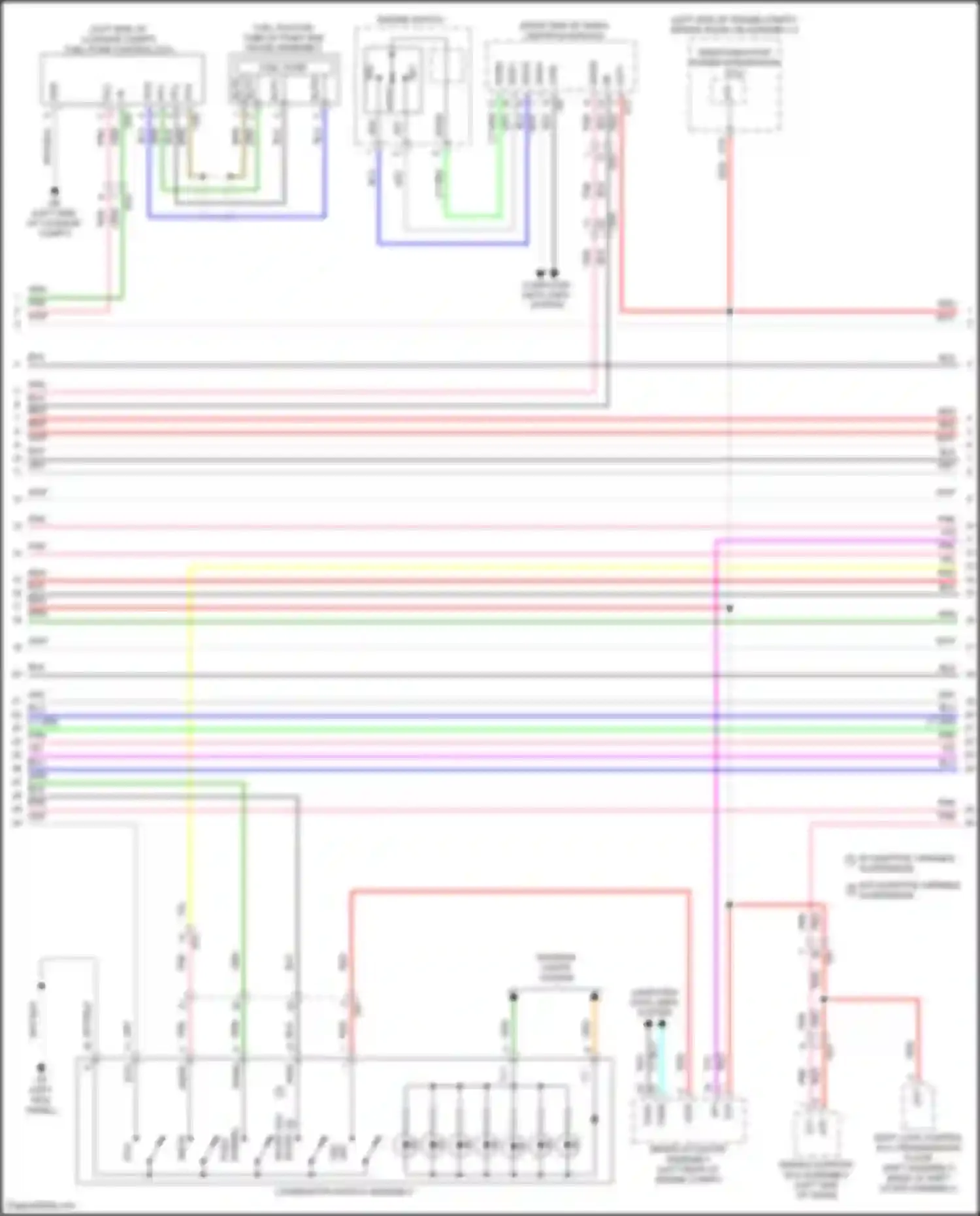 RC Lexus I facelift (2018-2024): Wiring diagram engine performance 3.5l (3 of 11)