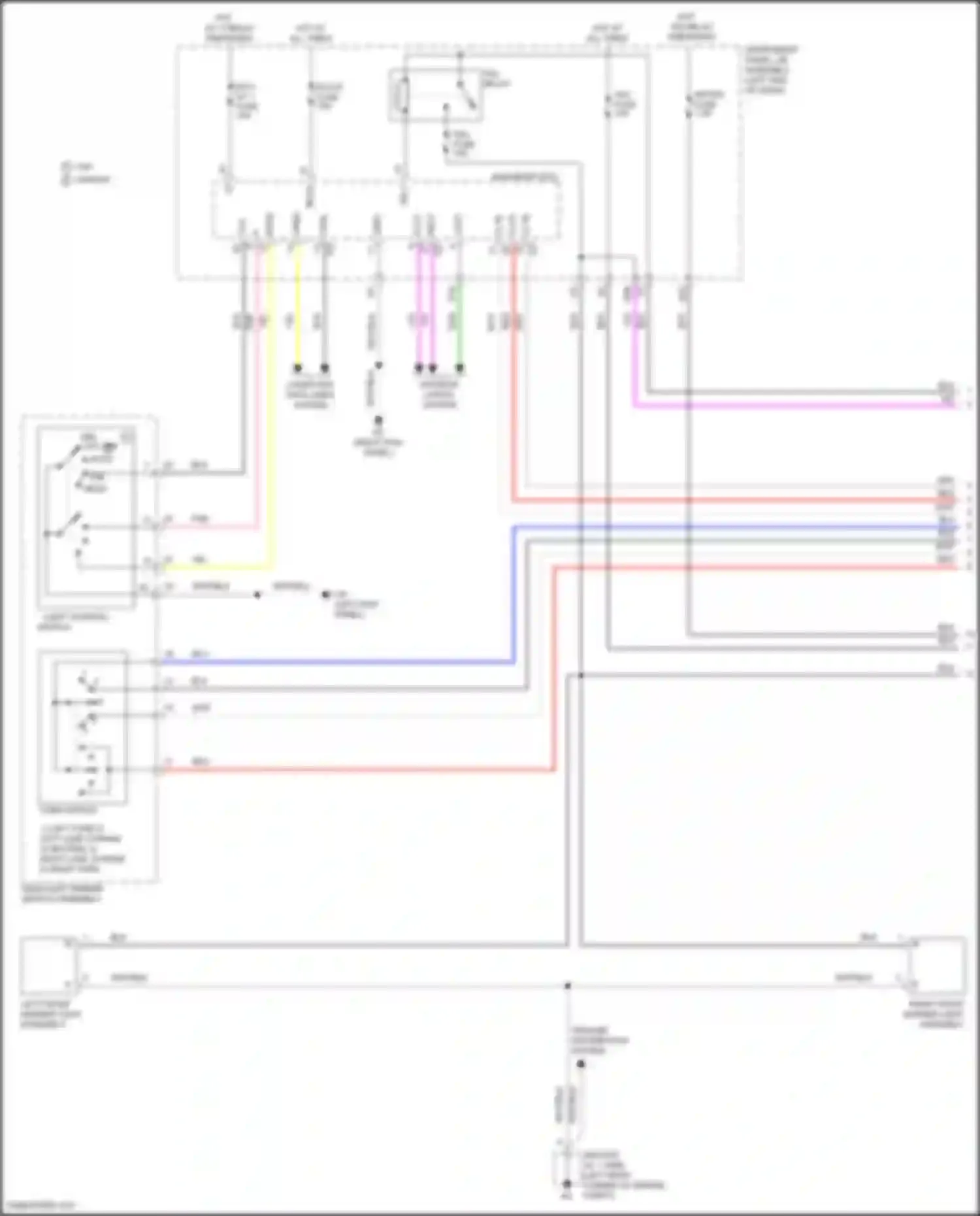 RC Lexus I facelift (2018-2024): Exterior lamps circuit (1 of 5)