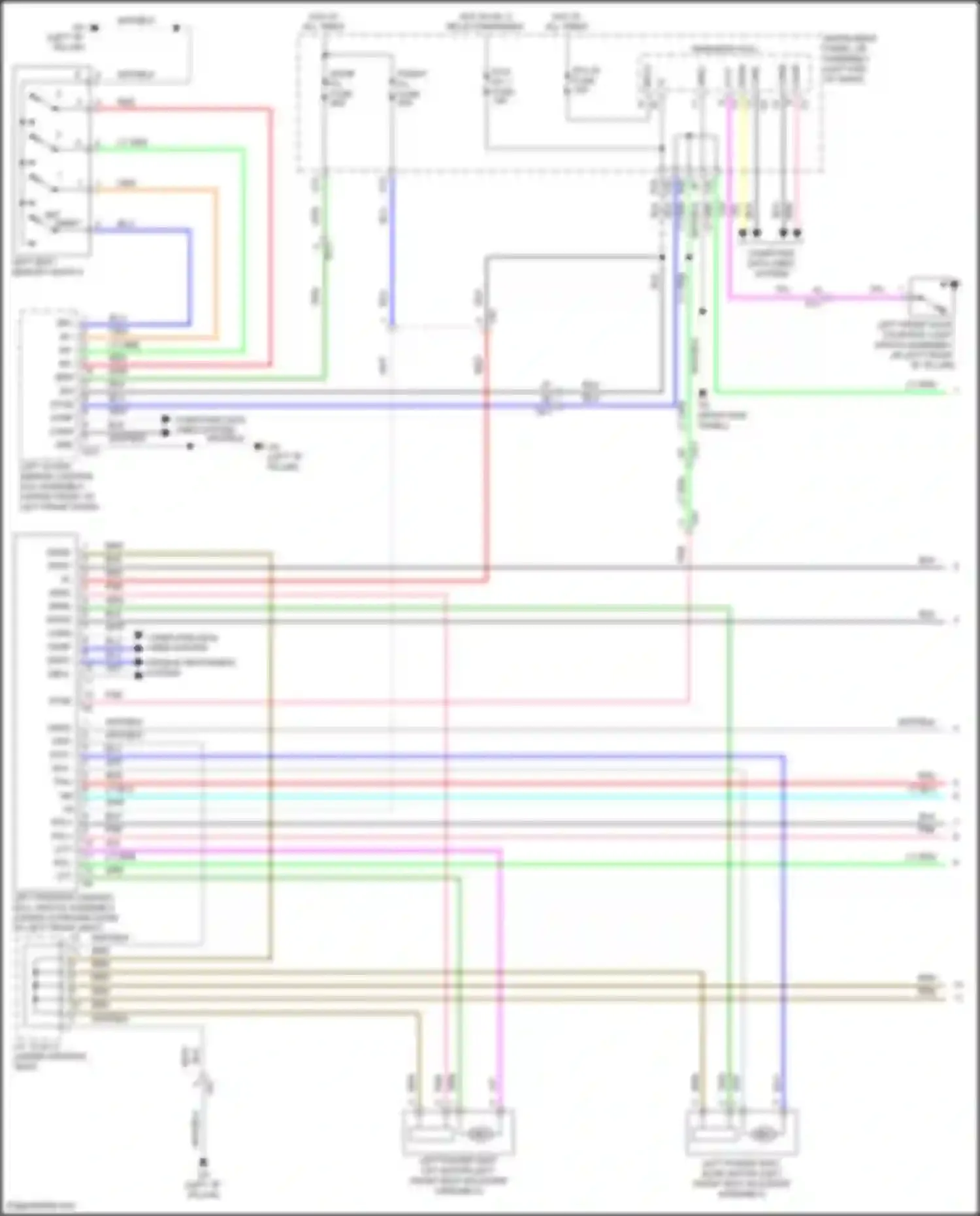 RC Lexus I facelift (2018-2024): Driver"s memory seat circuit (1 of 2)