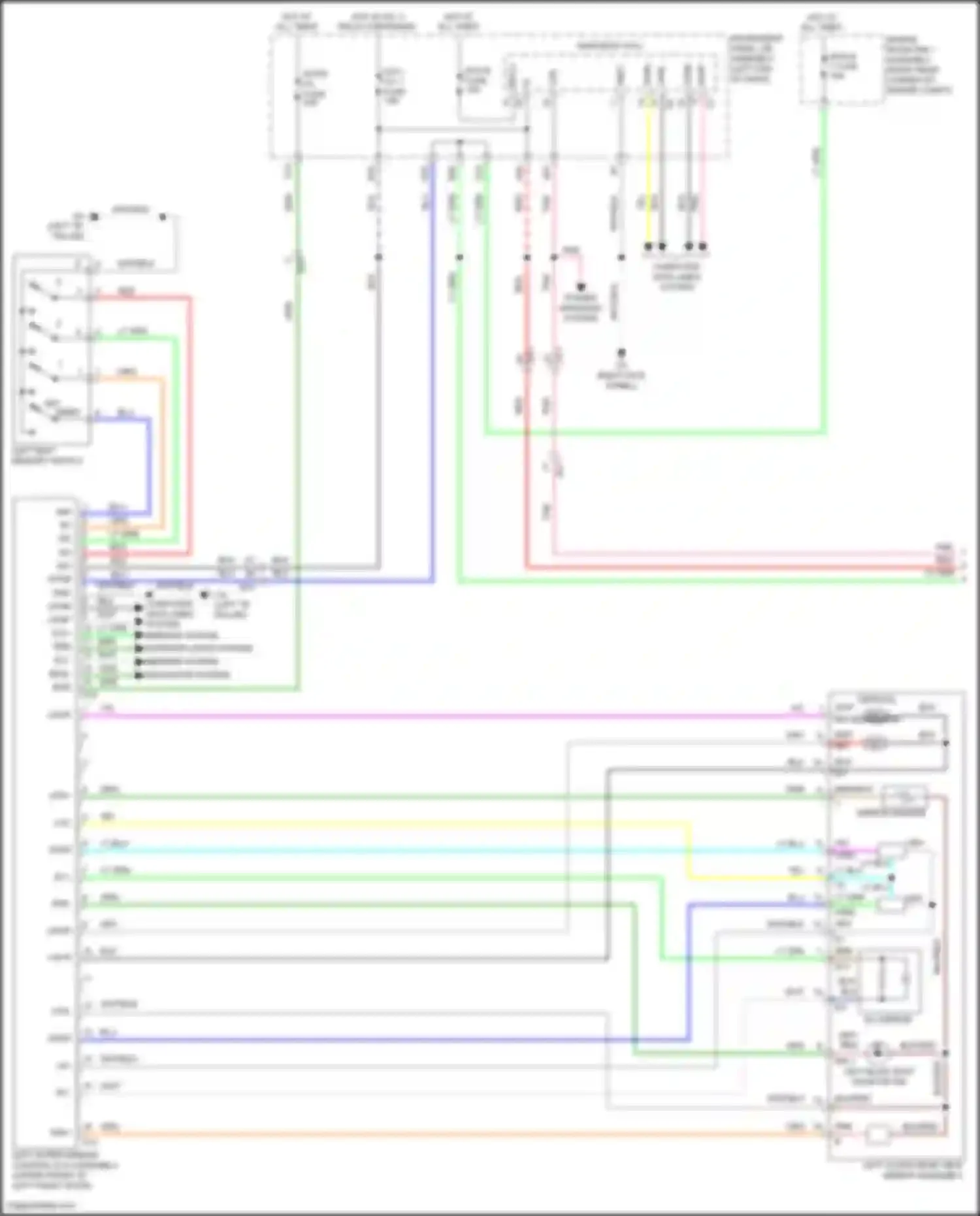 RC Lexus I facelift (2018-2024): Memory mirrors circuit (1 of 2)