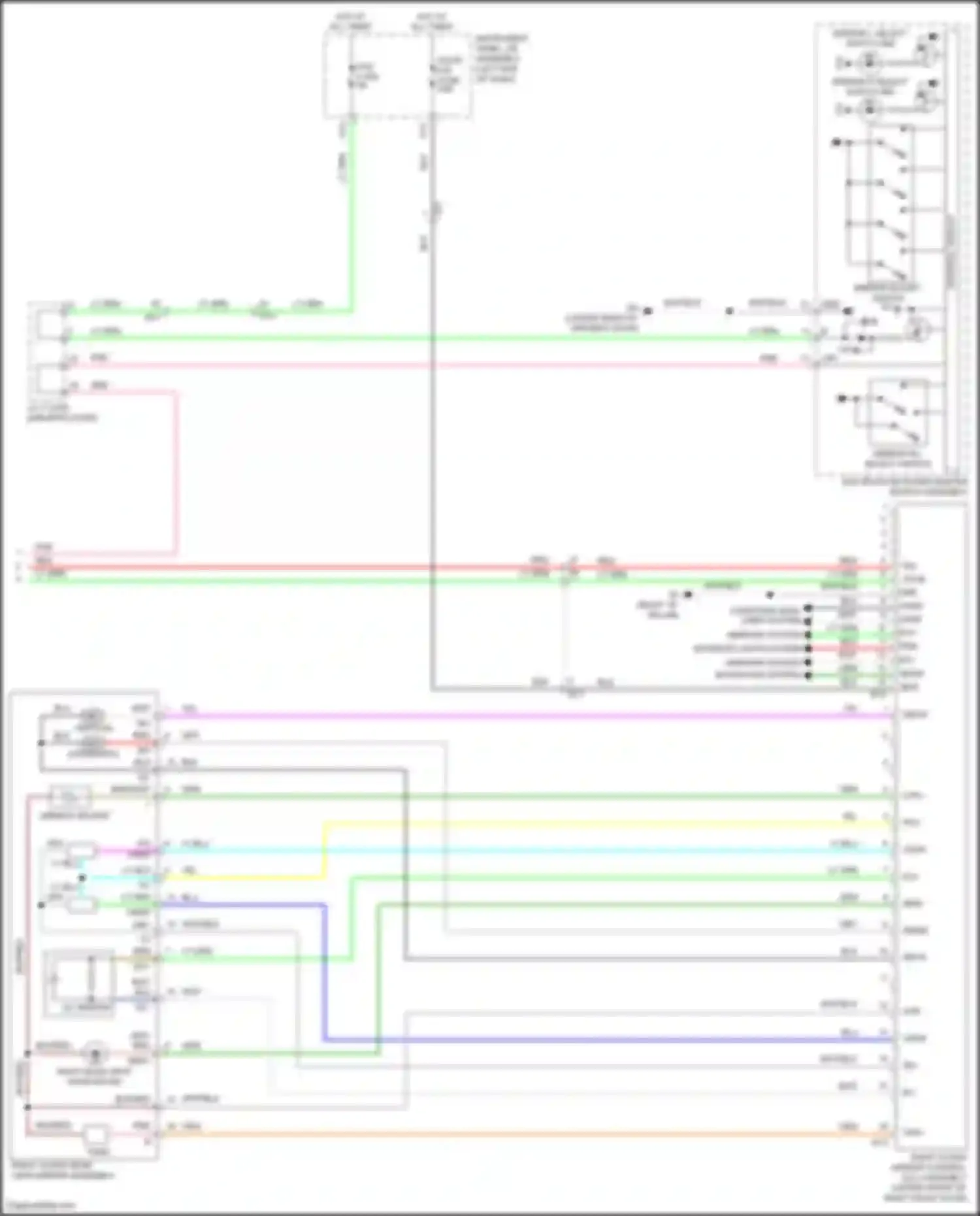 RC Lexus I facelift (2018-2024): Memory mirrors circuit (2 of 2)