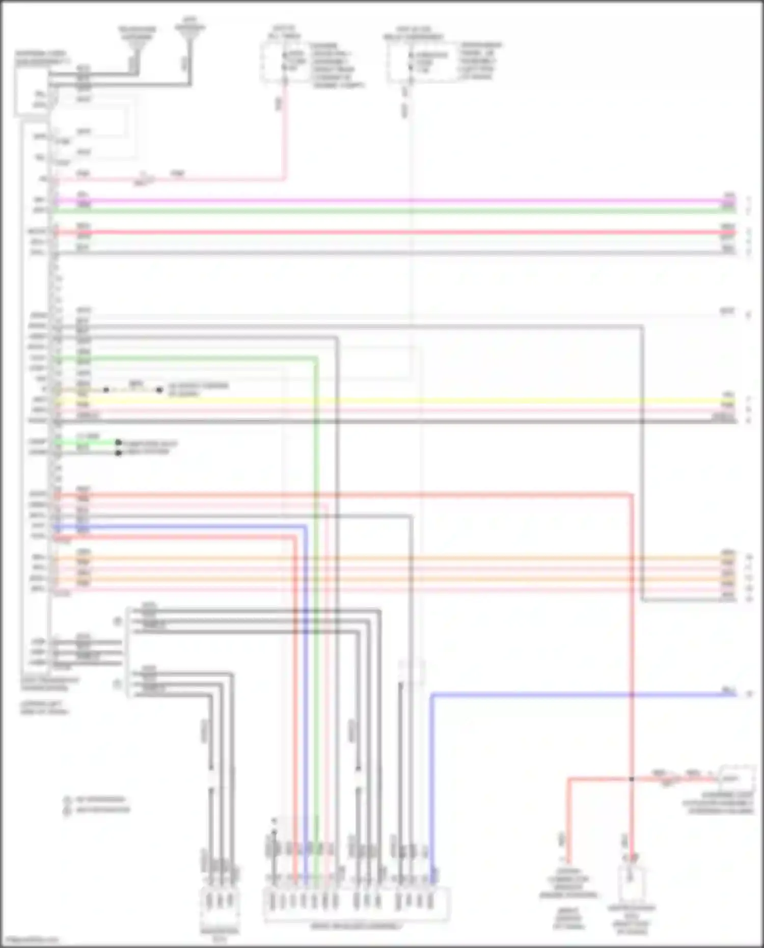 RC Lexus I facelift (2018-2024): Telematics circuit (1 of 2)